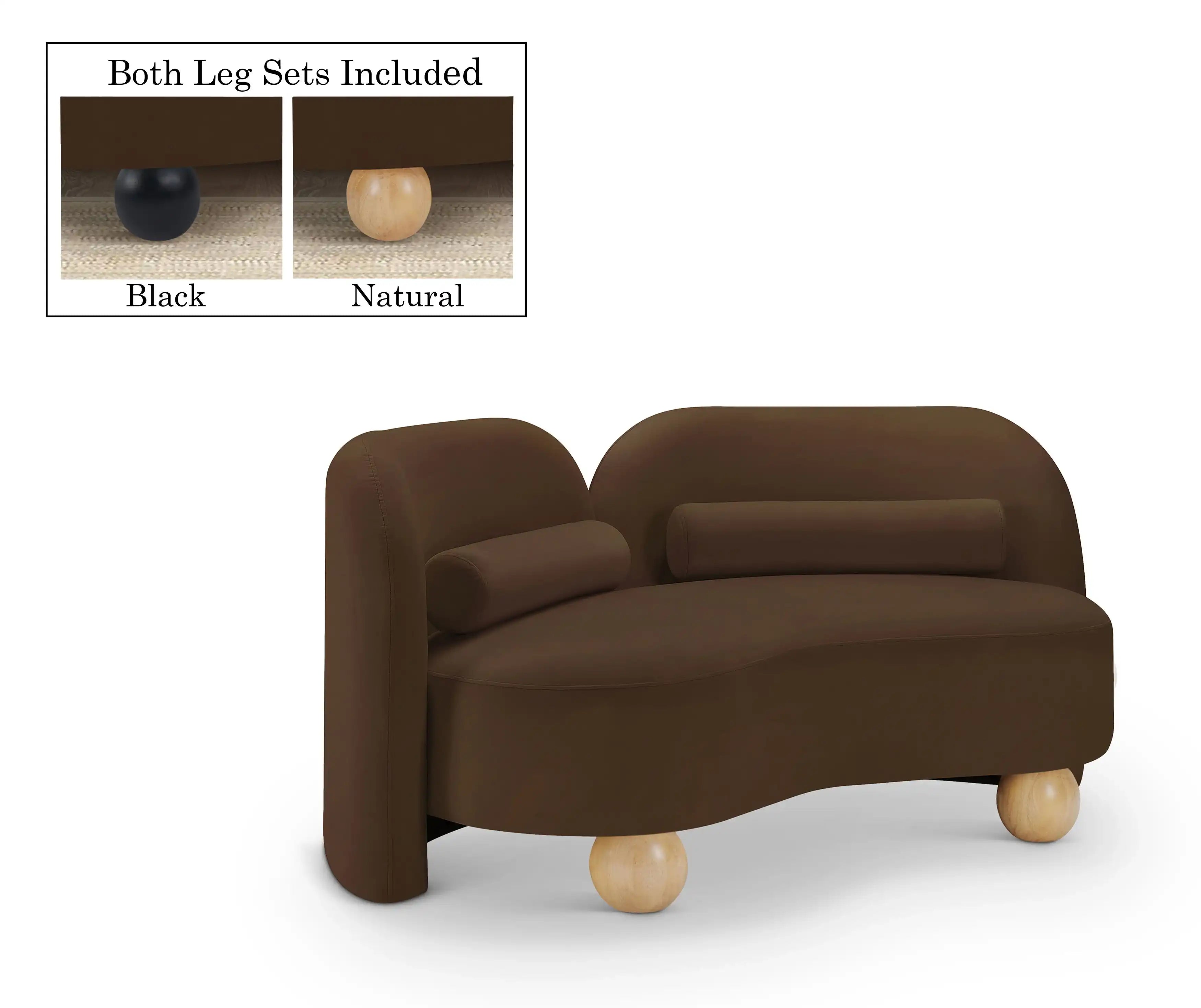 Daphne - Velvet Loveseat - Best Buy Furniture