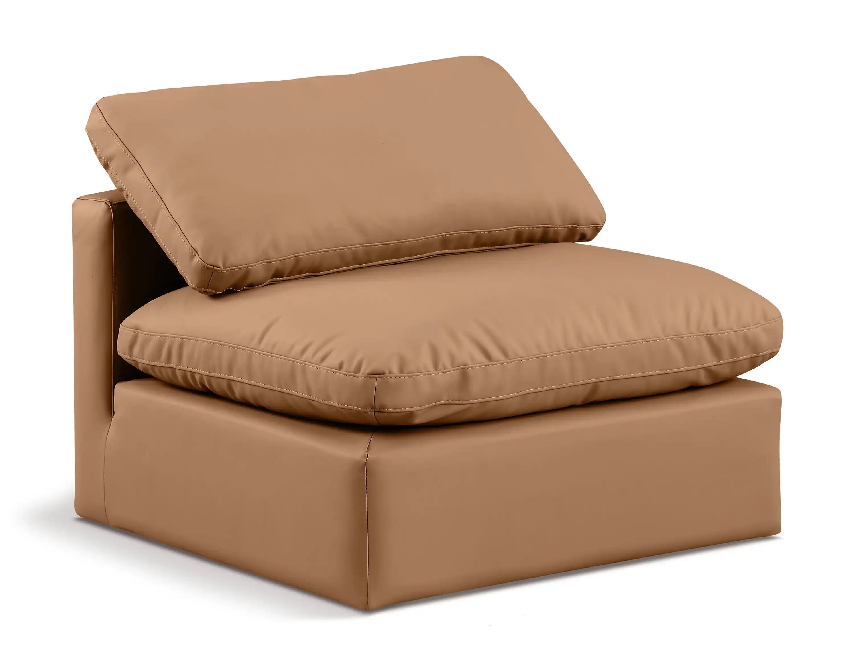 Indulge - Faux Leather Armless Chair - Best Buy Furniture