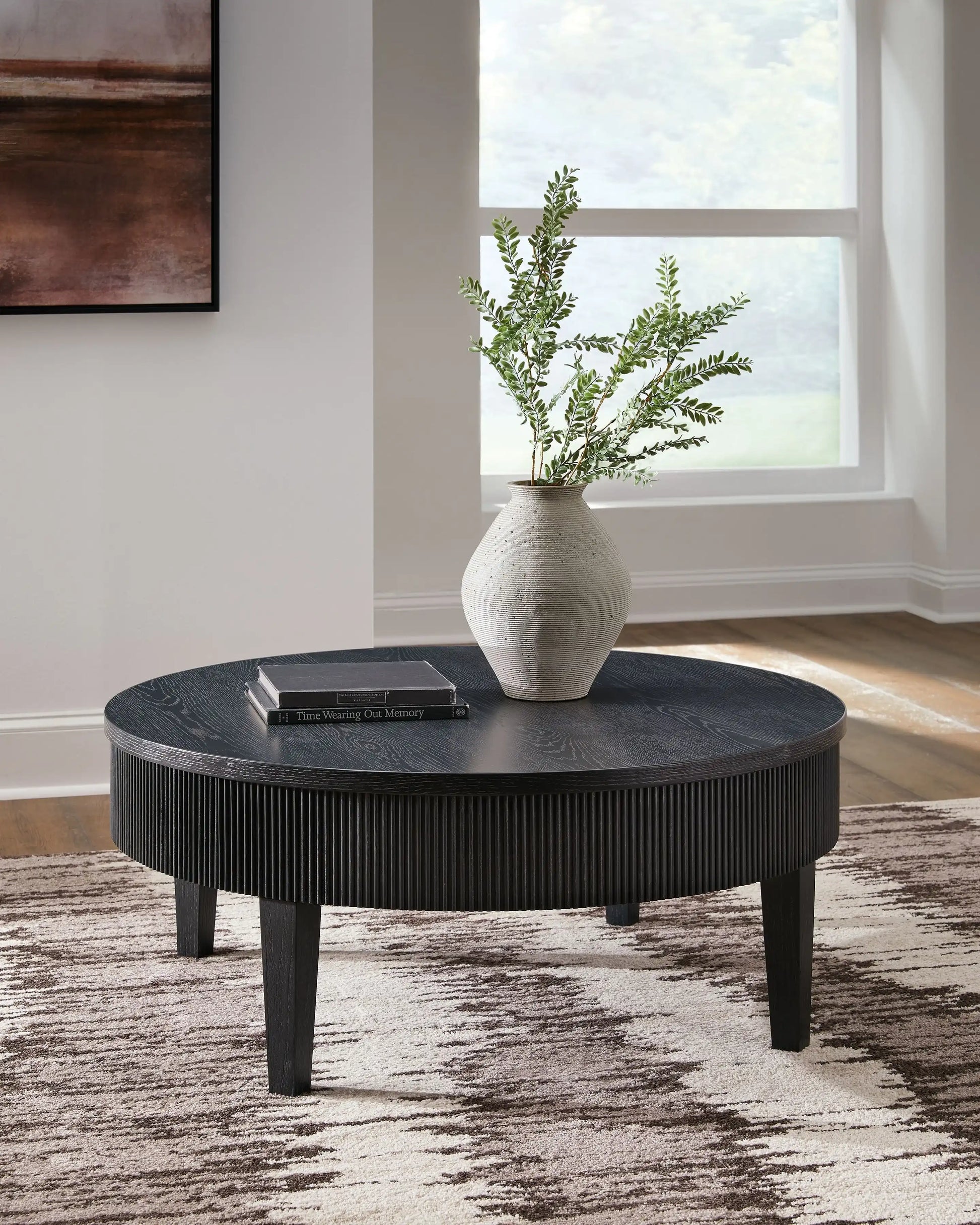 Marstream - Round Cocktail Table - Black - Best Buy Furniture