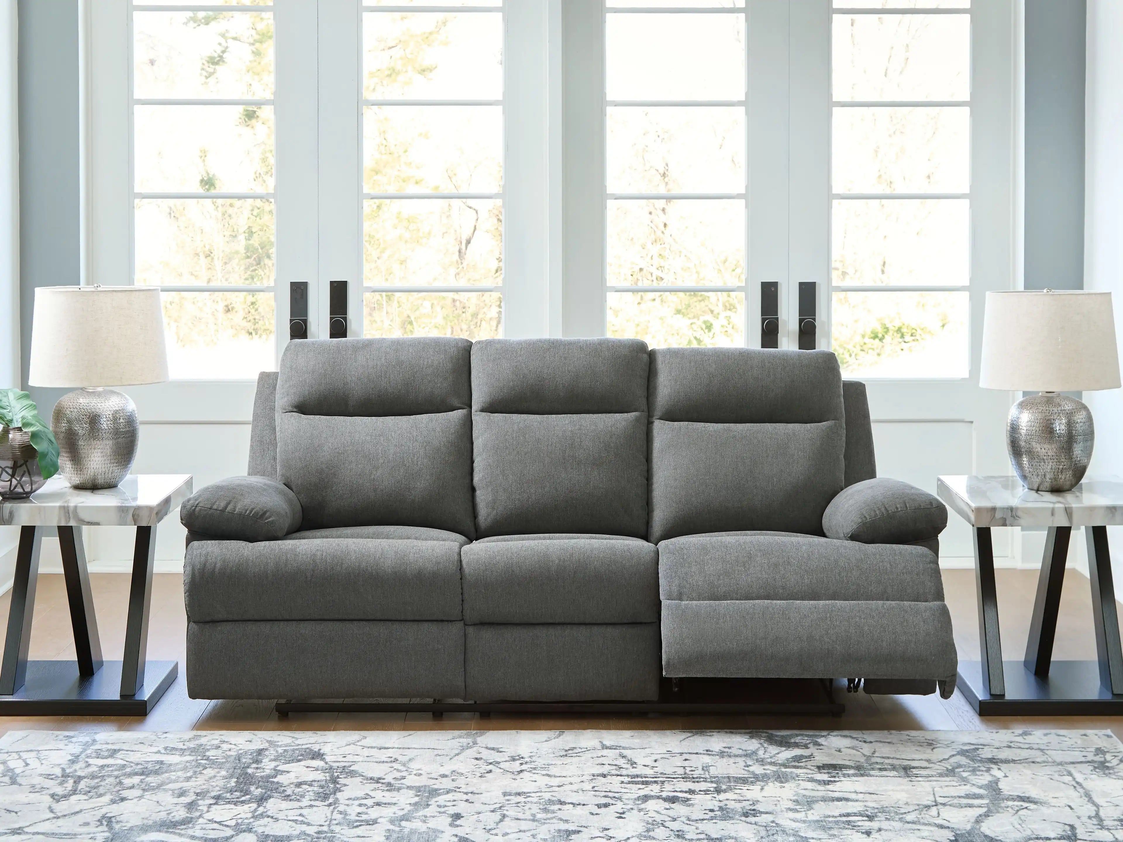 Side-Swipe - Reclining Sofa With Drop Down Table - Best Buy Furniture