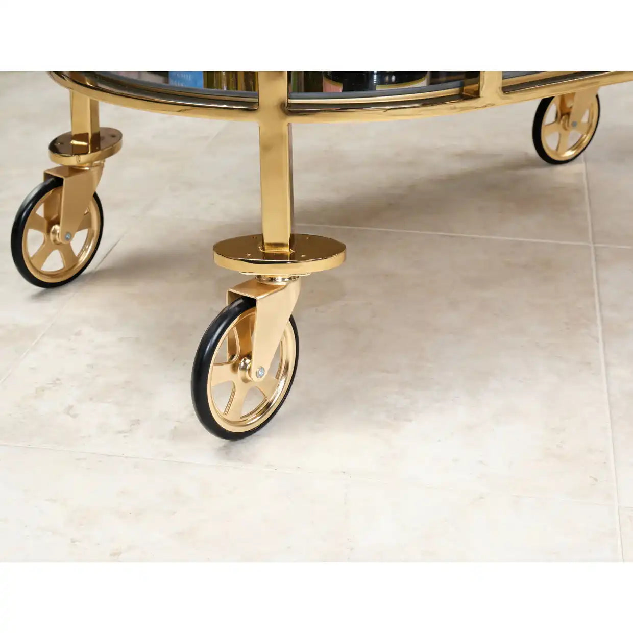 Savannah Breeze - Bar Cart - Bright Gold - Best Buy Furniture