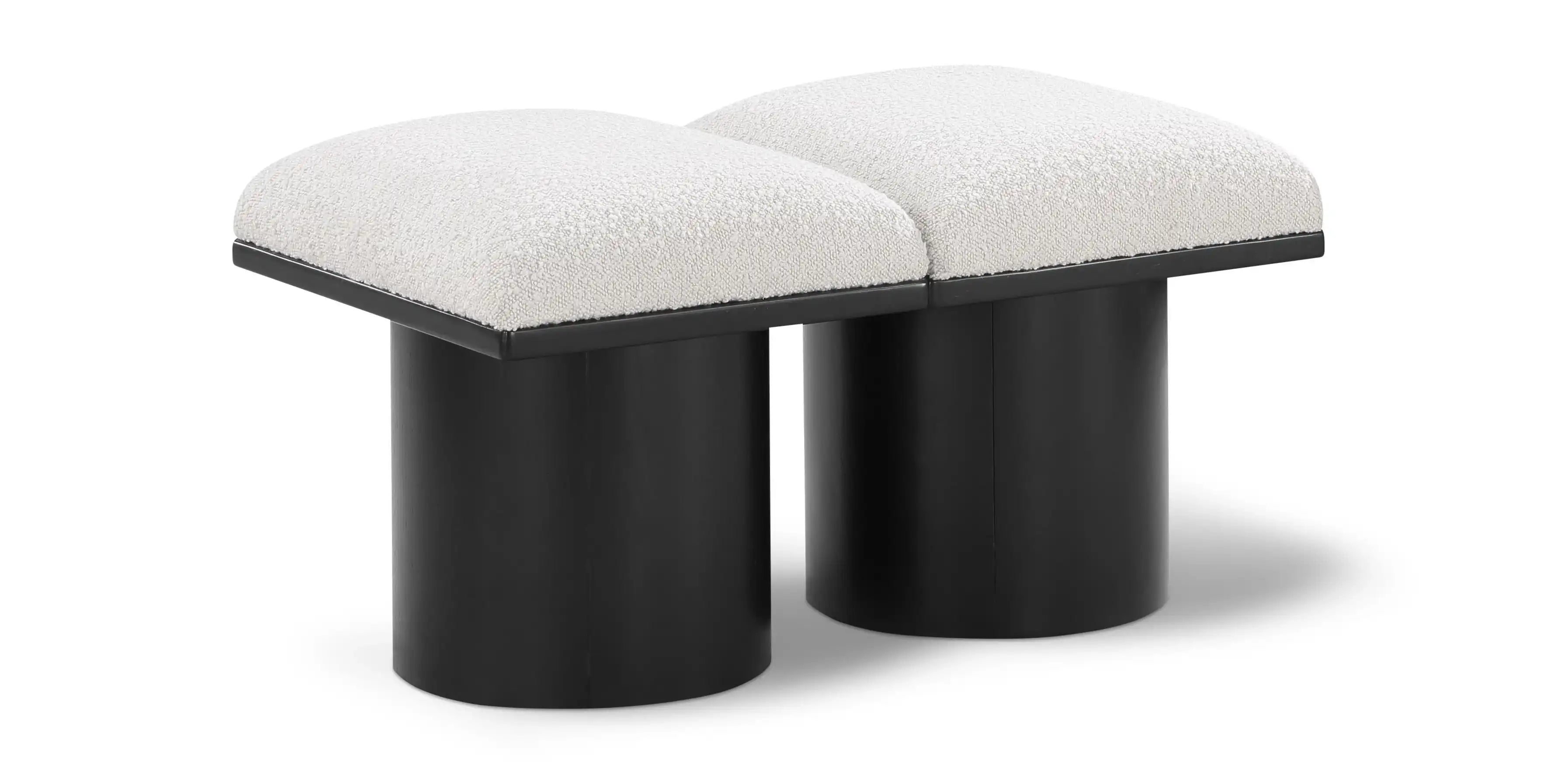 Pavilion - 2 Piece Modular Bench With Black Base - Best Buy Furniture