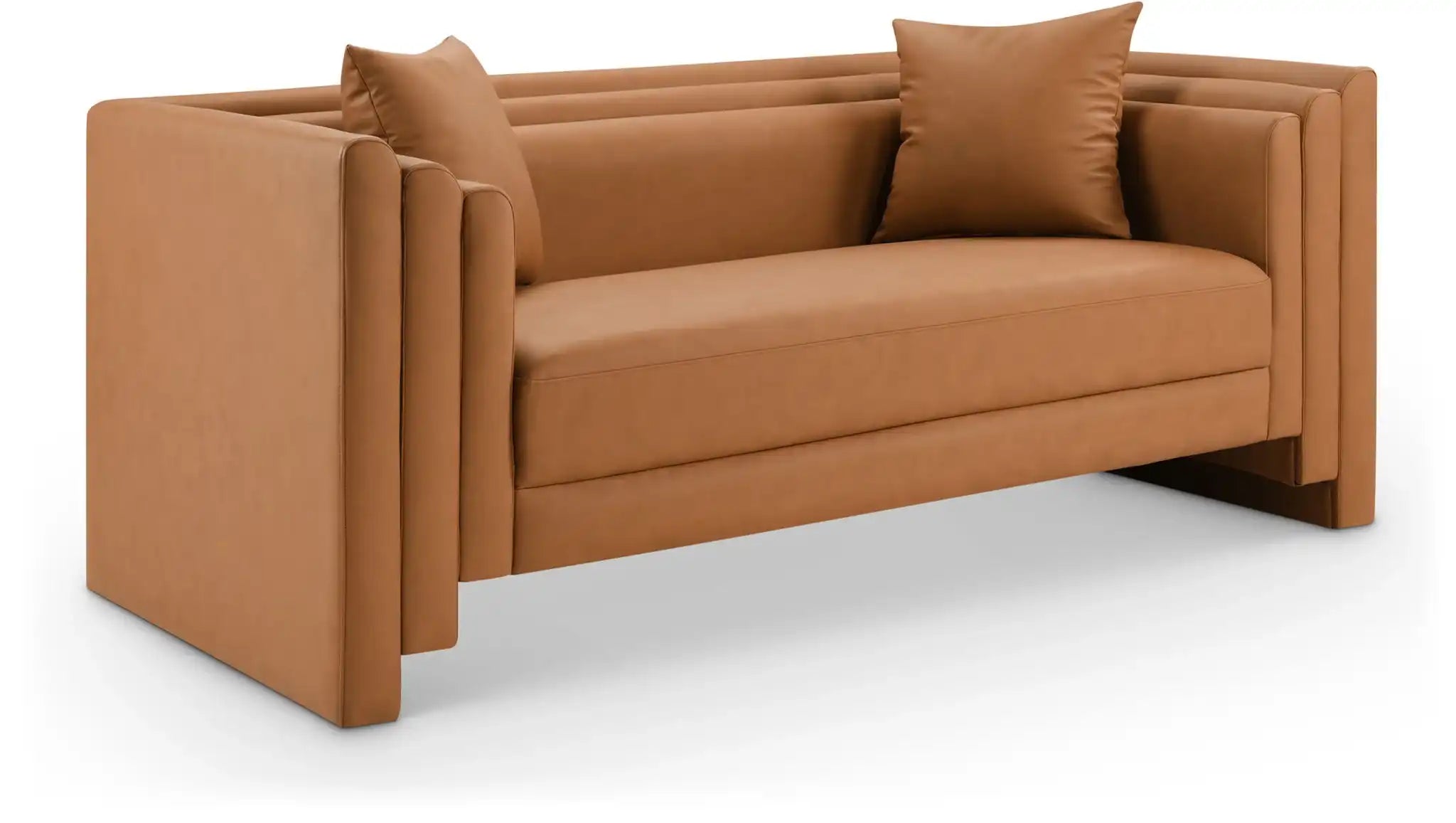 Everett - Vegan Leather Upholstered Loveseat - Best Buy Furniture