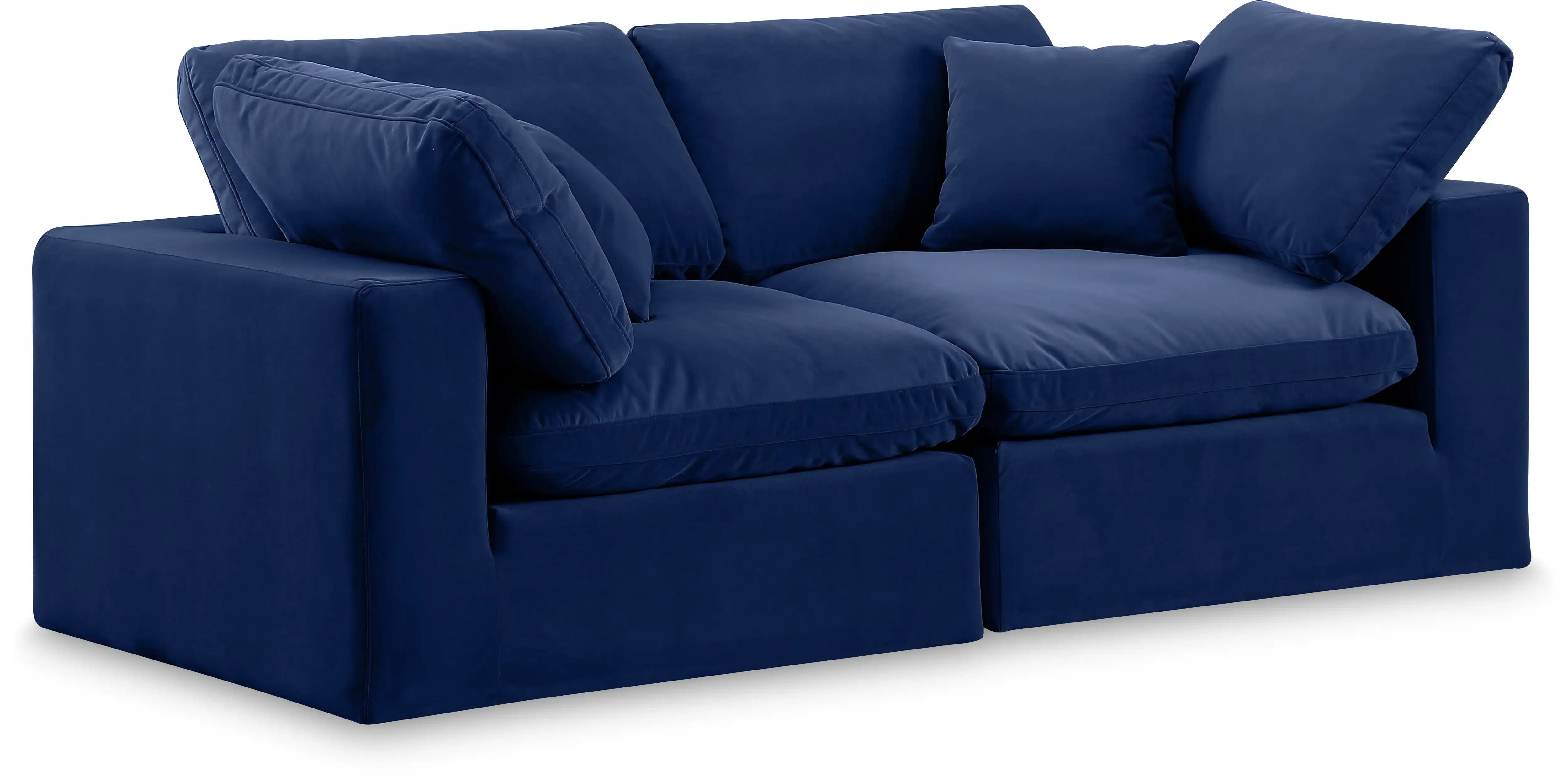 Comfy - Velvet Modular Sofa 2 Seats - Best Buy Furniture