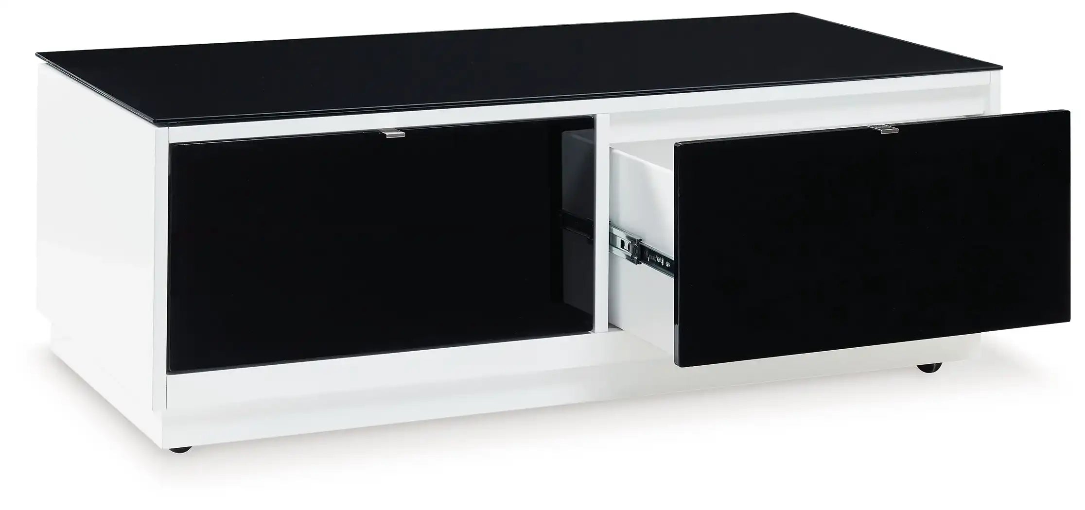 Gardoni - Rectangular Cocktail Table - White / Black - Best Buy Furniture
