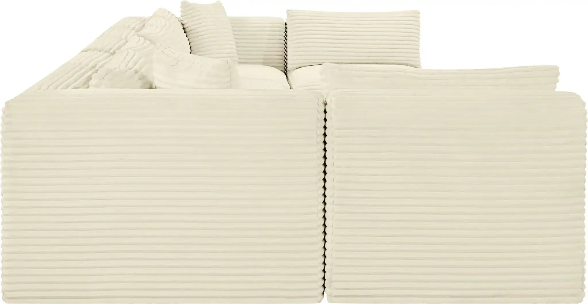 Shaggy - 7 Piece Modular U-Shaped Armless Sectional