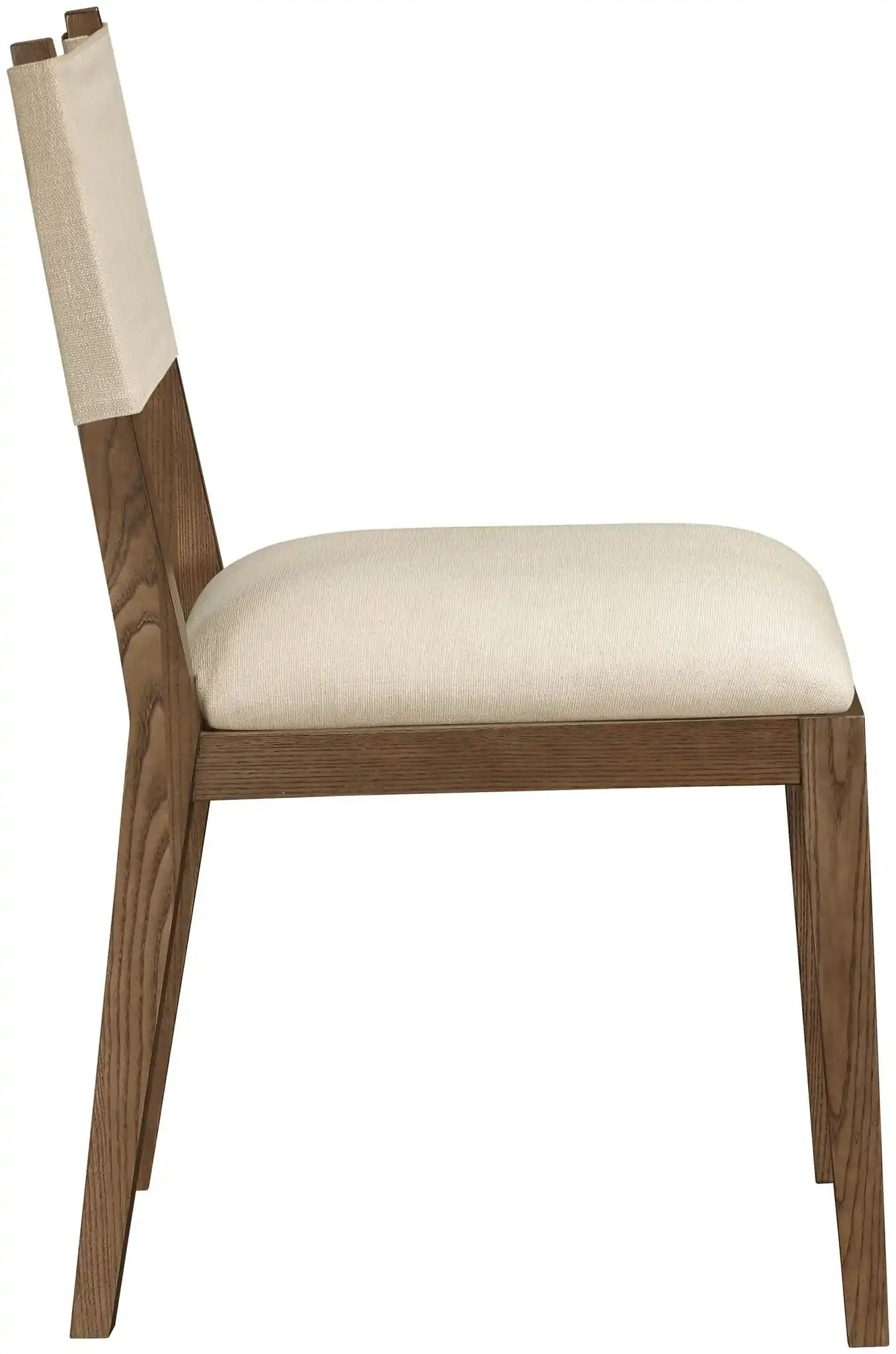 Avon - Linen Textured Performance Fabric Upholstered Dining Side Chair (Set of 2)