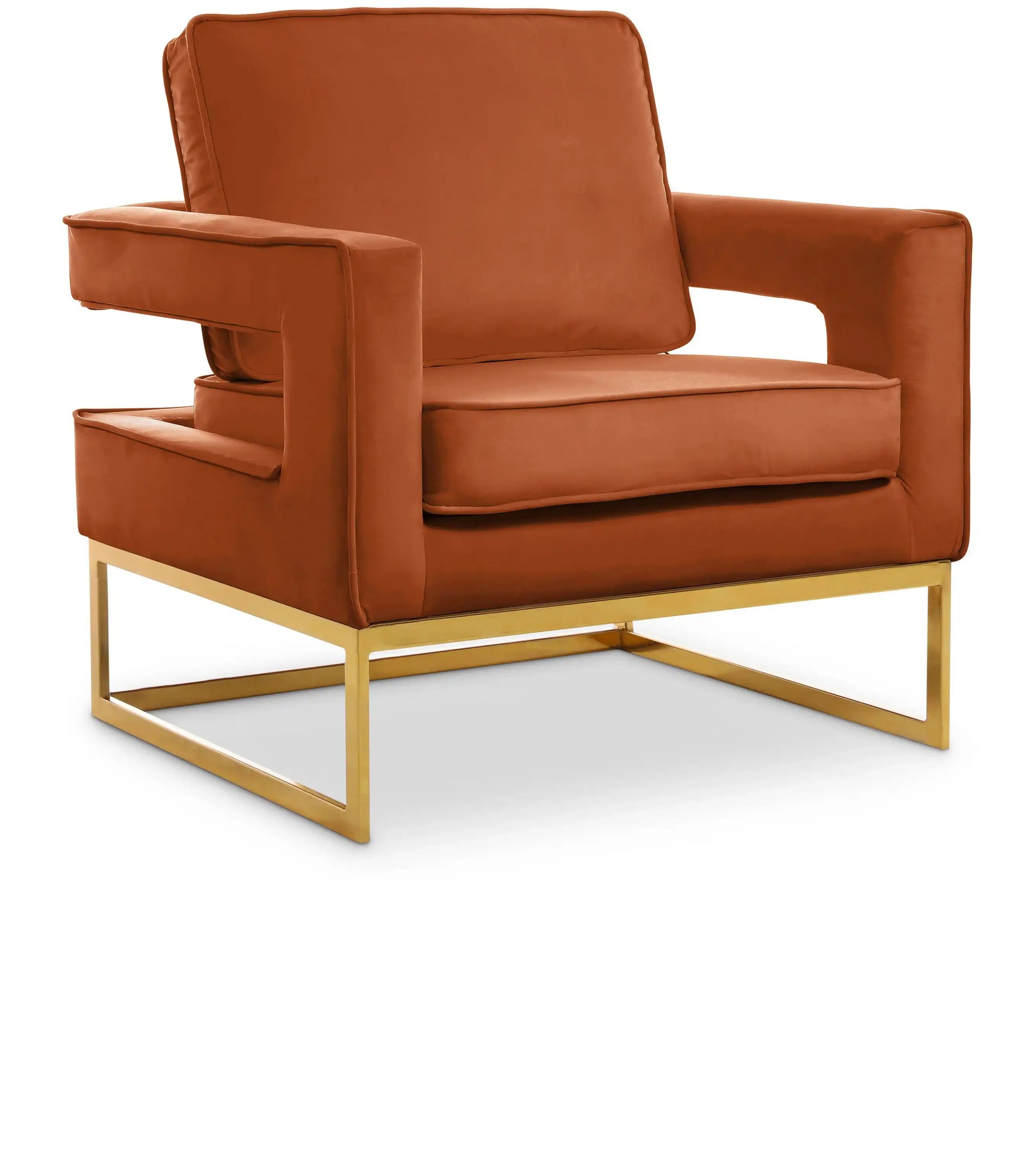 Noah - Accent Chair with Gold Legs - Best Buy Furniture