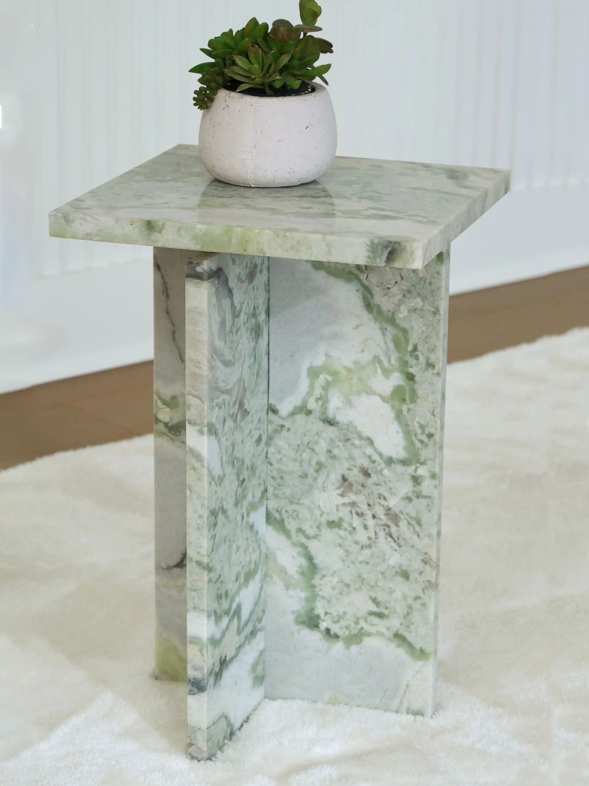 Deaconwell - Accent Table - White / Green - Best Buy Furniture