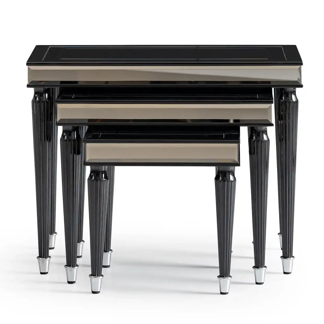 La Francaise - Nesting Tables (Set of 3) - Black Ice - Best Buy Furniture