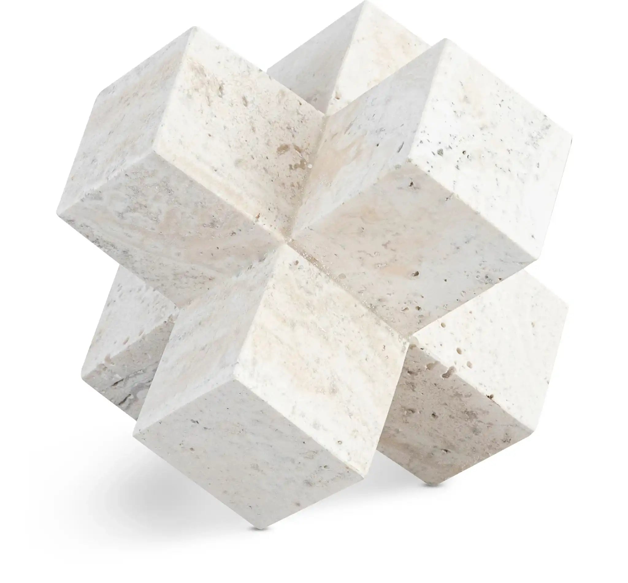 Jack - Travertine Decorative Object - Natural - Best Buy Furniture