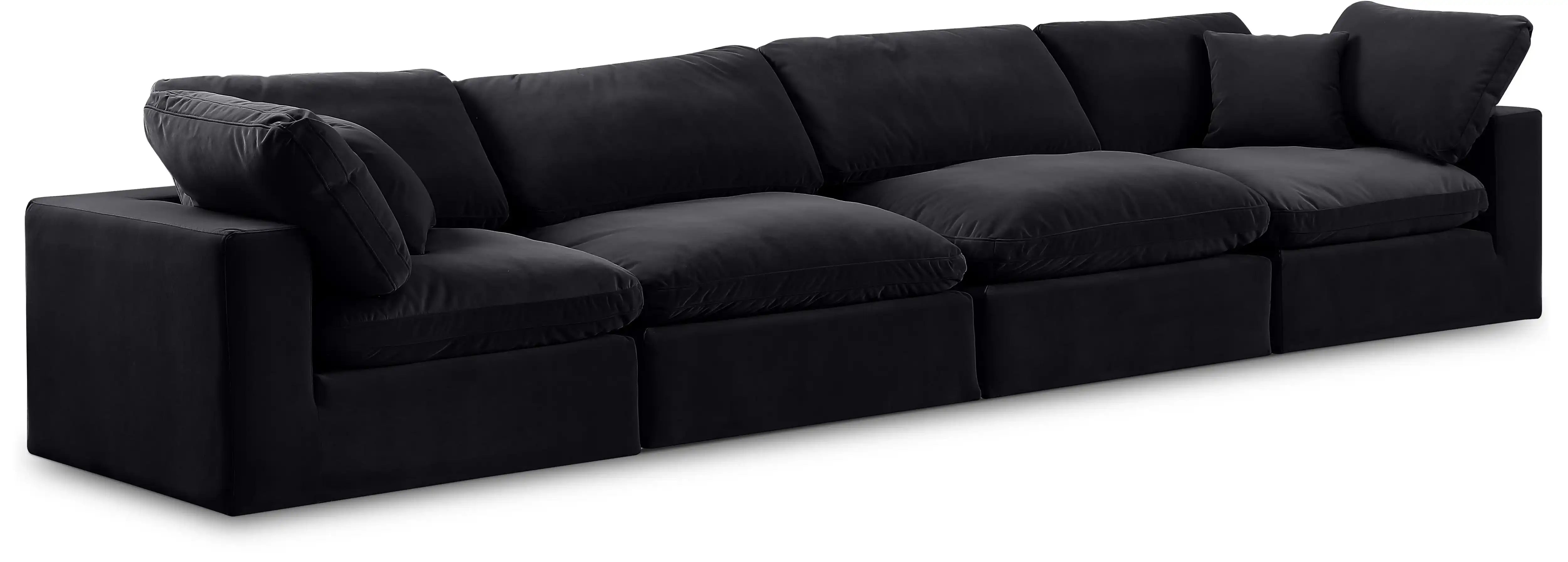 Comfy - Velvet Modular Sofa 4 Seats - Best Buy Furniture