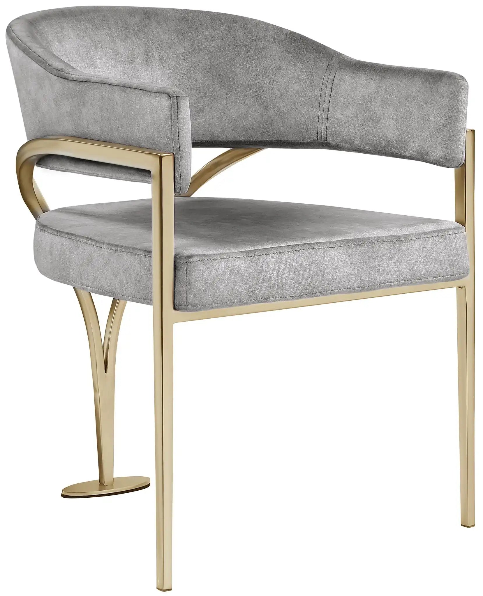 Madelyn - Dining Chair (Set of 2) - Brushed Brass - Best Buy Furniture