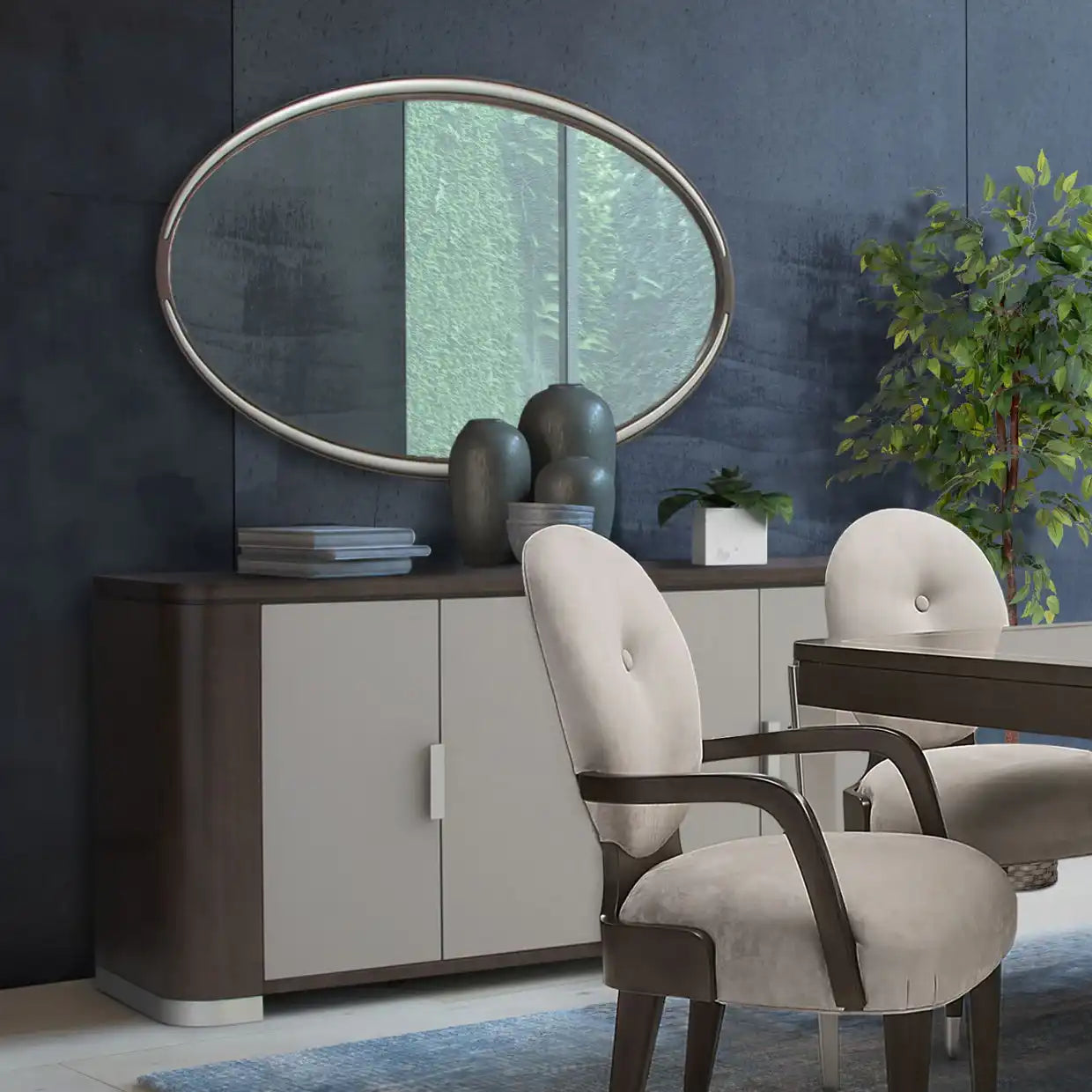 Roxbury Park - Wall Mirror - Slate - Best Buy Furniture