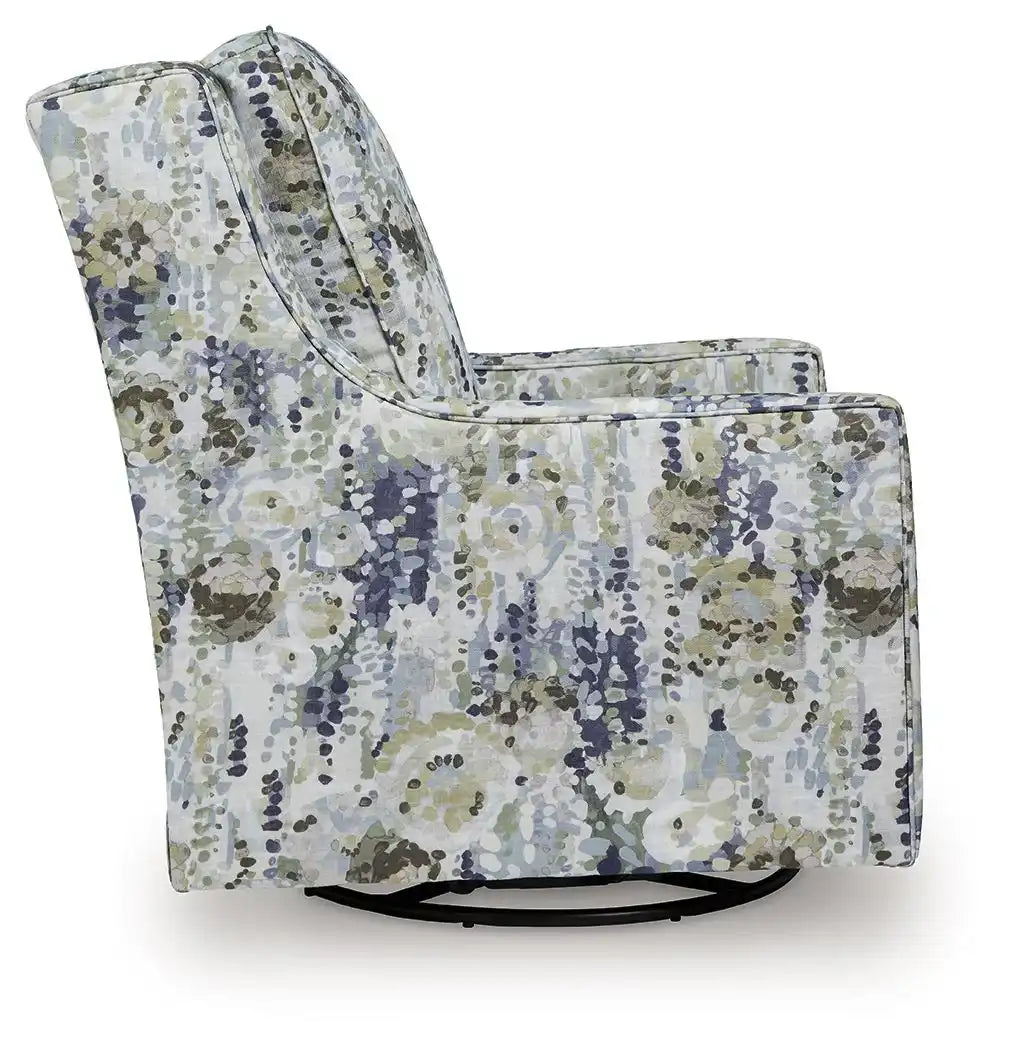 Dustinford - Swivel Glider Accent Chair - Multi - Best Buy Furniture
