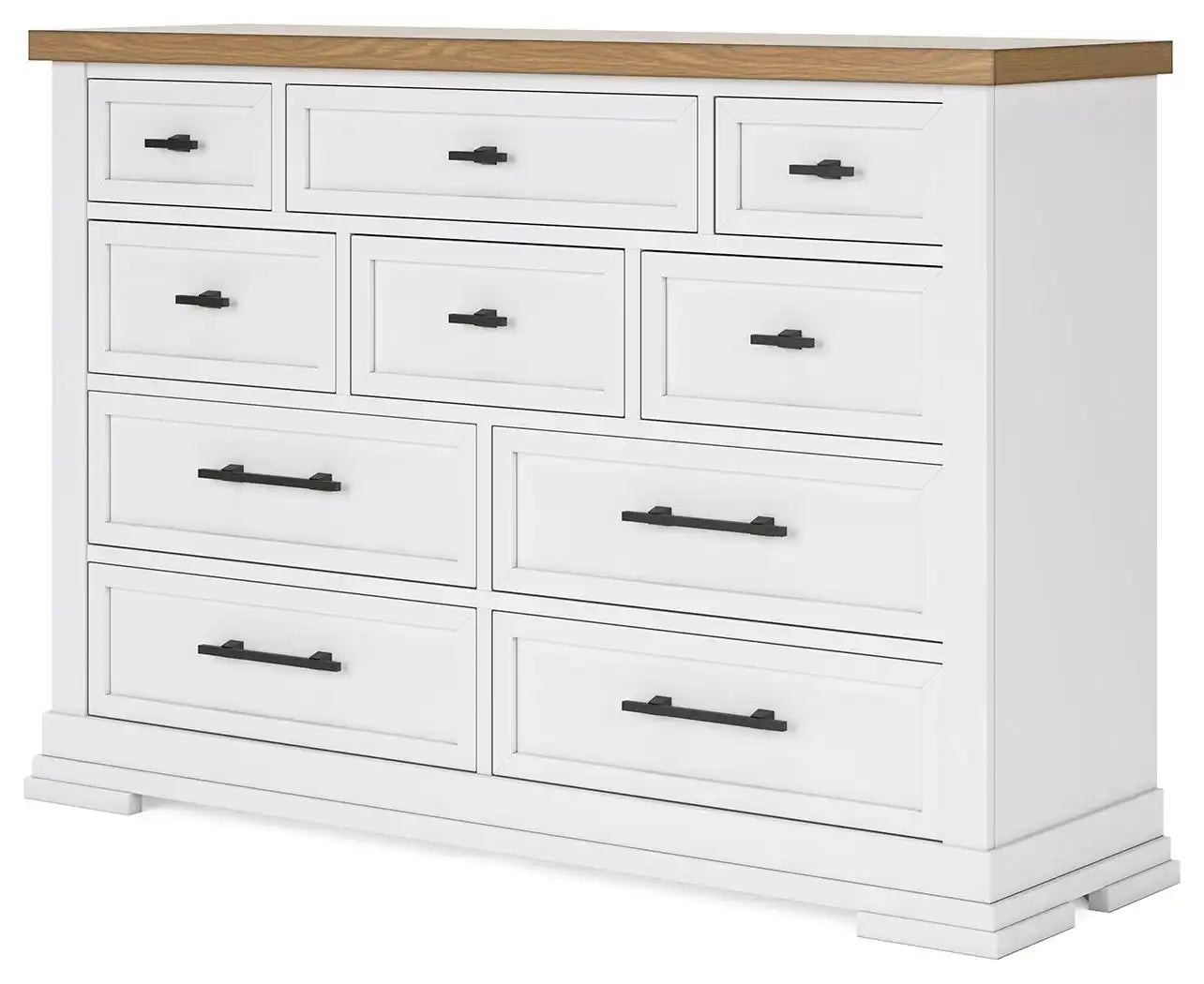 Ashbryn - Dresser - White / Natural - Best Buy Furniture