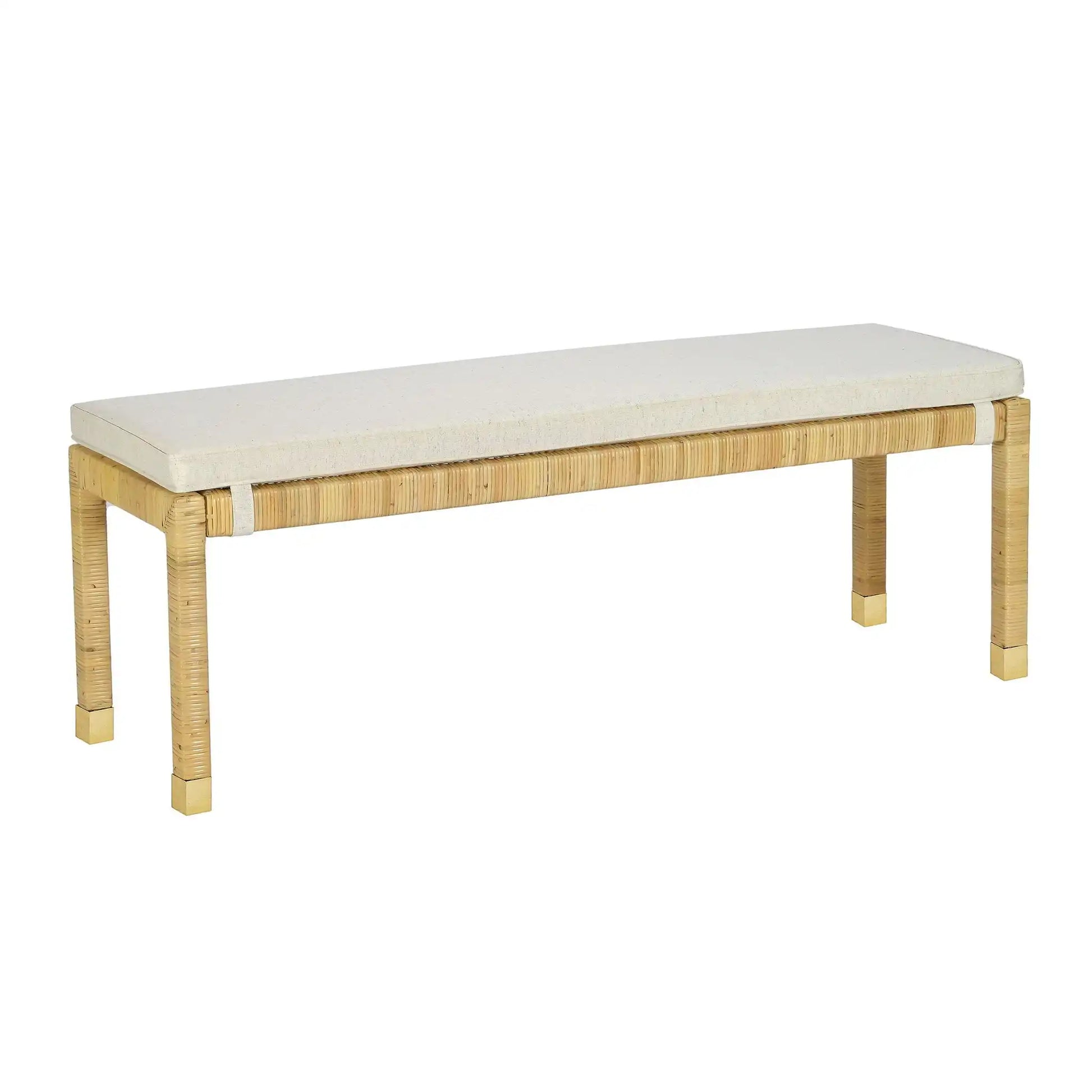 Amara - Woven Rattan Bench - Best Buy Furniture