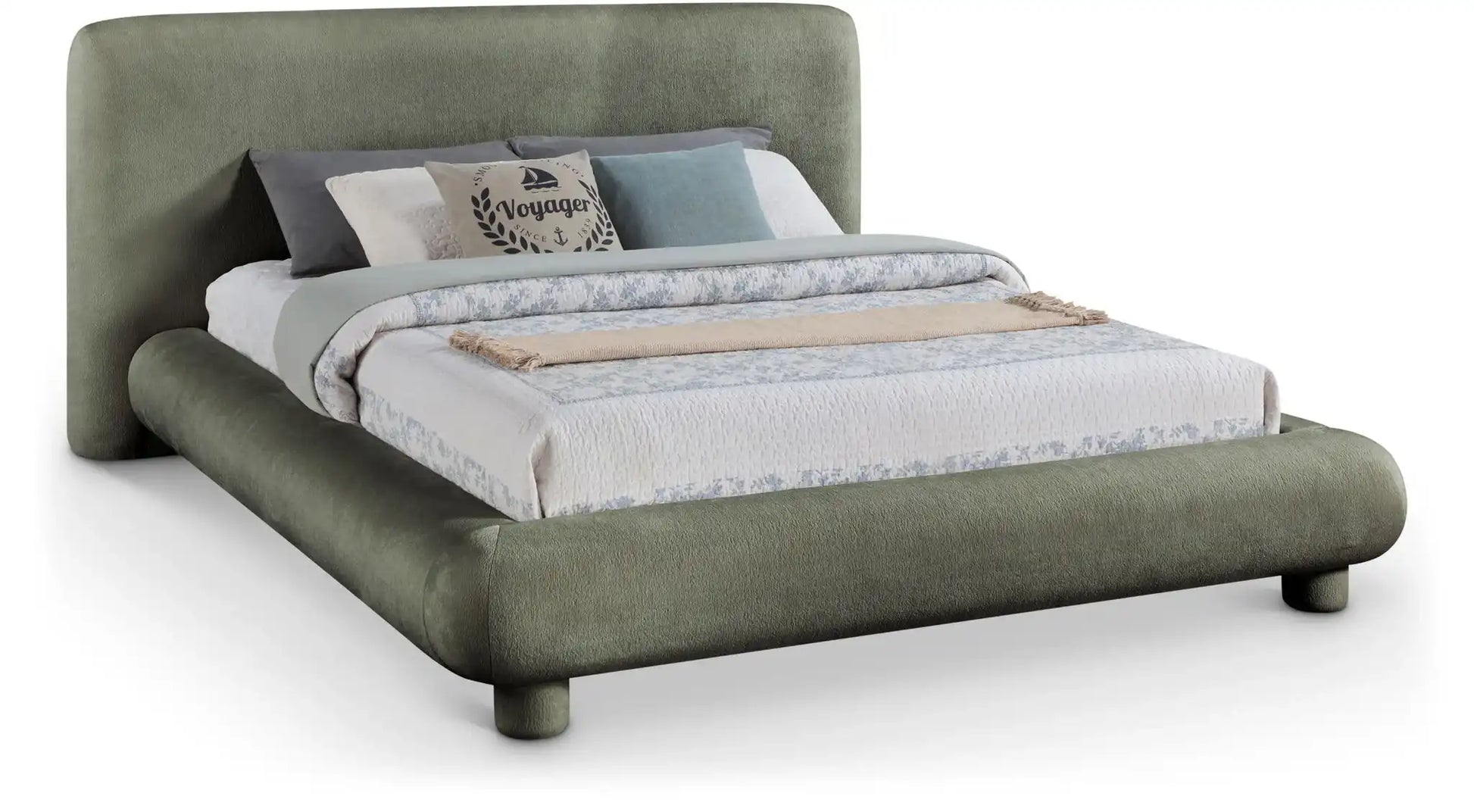 Blair - Chenille Upholstered Bed - Best Buy Furniture