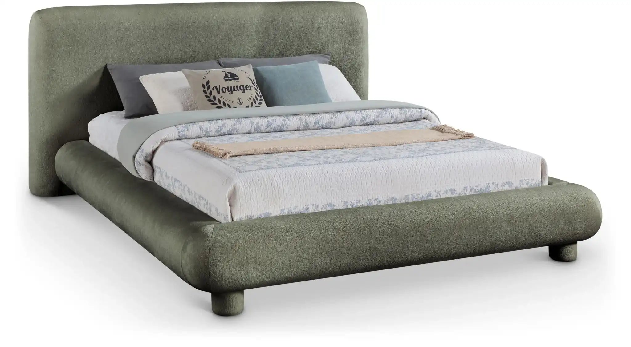 Blair - Chenille Upholstered Bed - Best Buy Furniture
