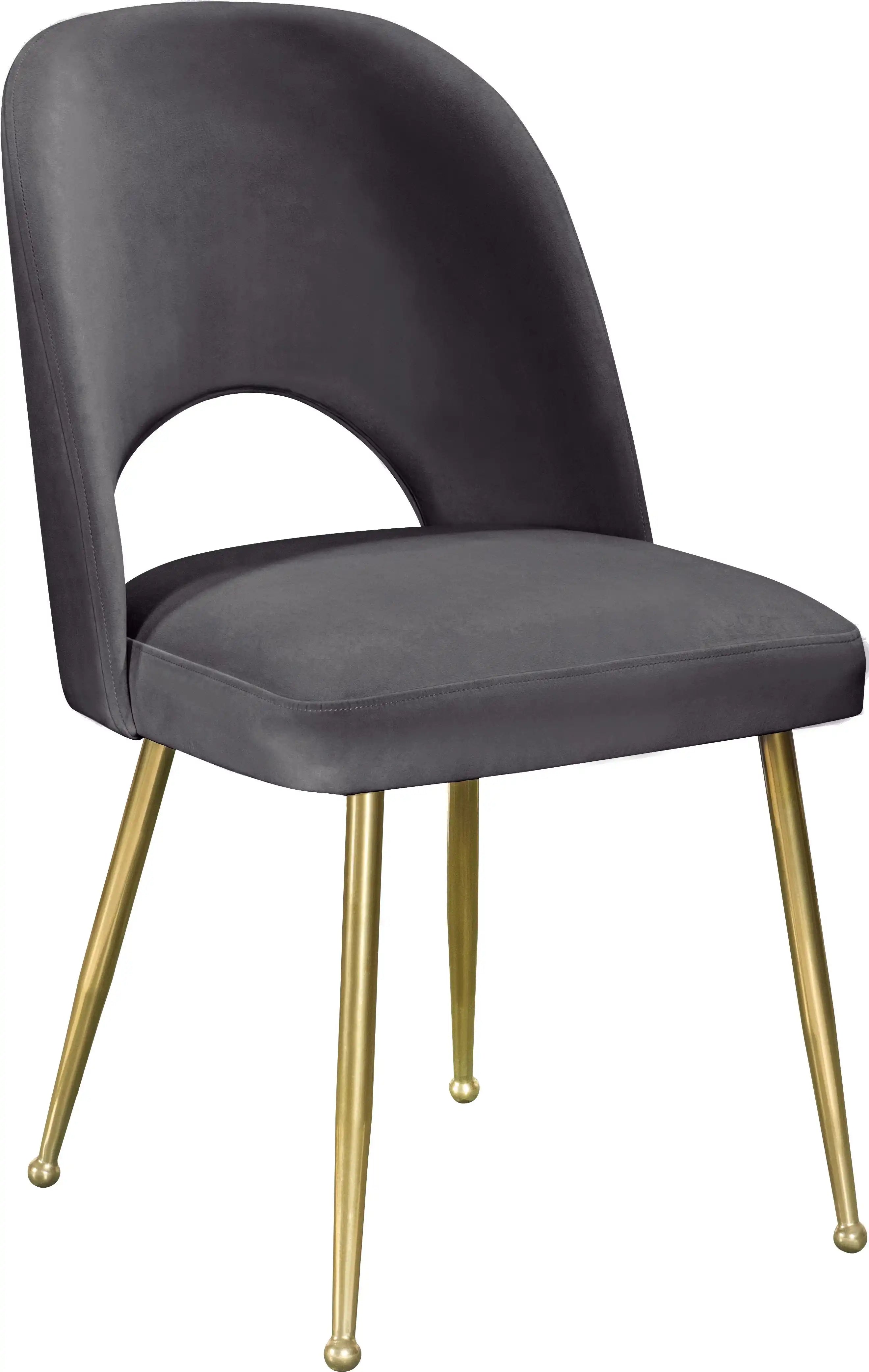 Logan - Dining Chair (Set of 2) - Gold Legs - Best Buy Furniture