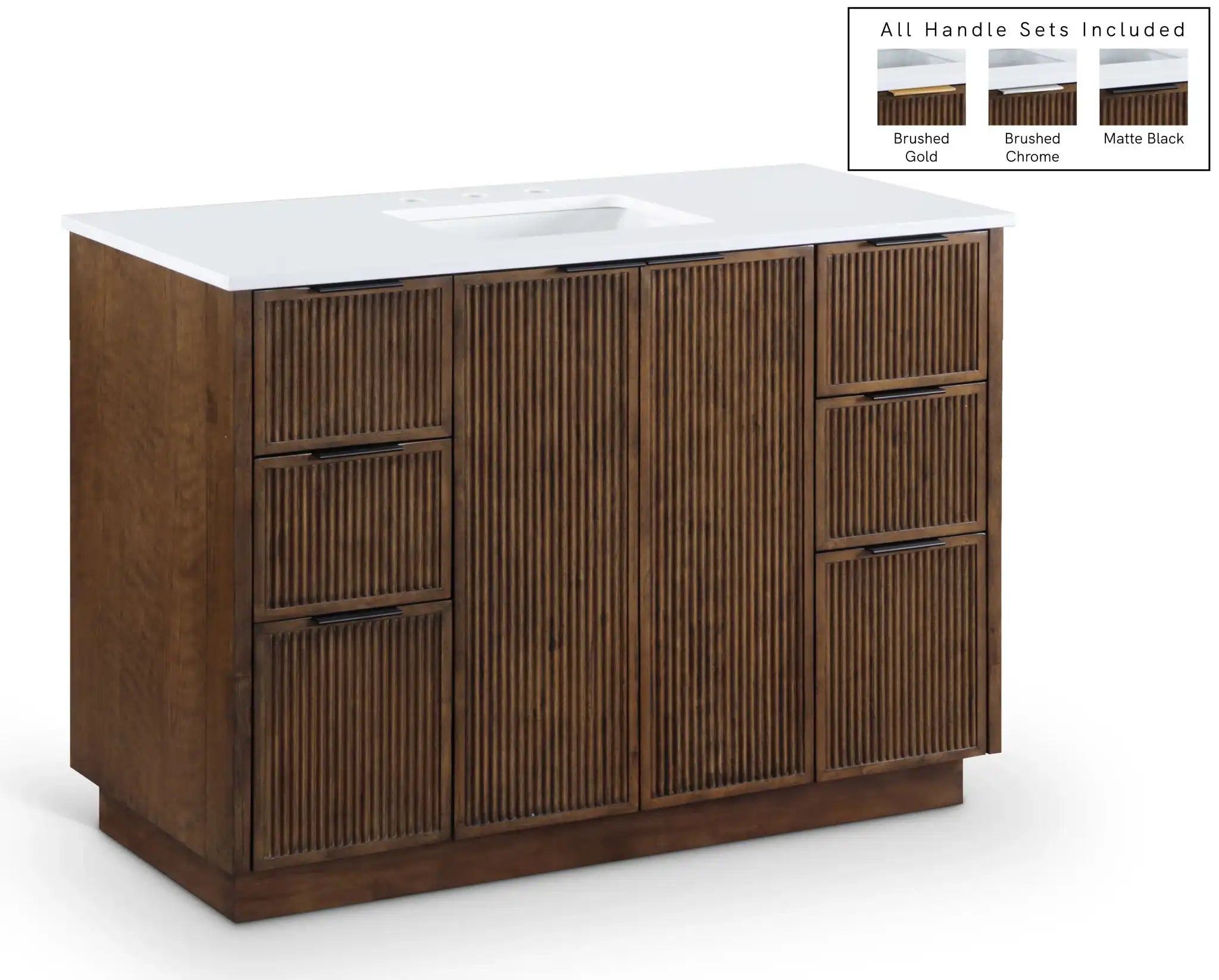 Willard - Engineered Stone And Solid Wood Bathroom Vanity - Best Buy Furniture