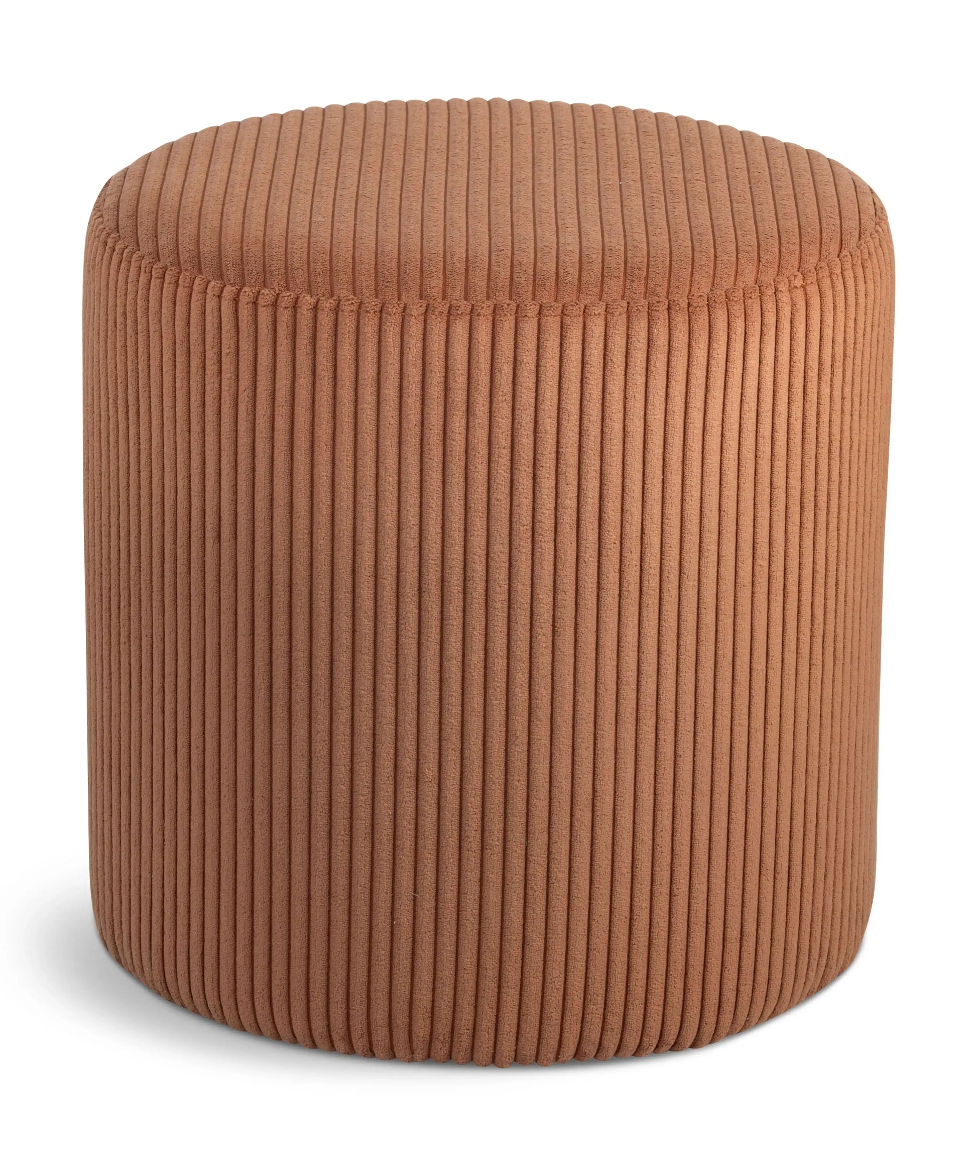 Roy - Round Microsuede Ottoman / Stool - Best Buy Furniture