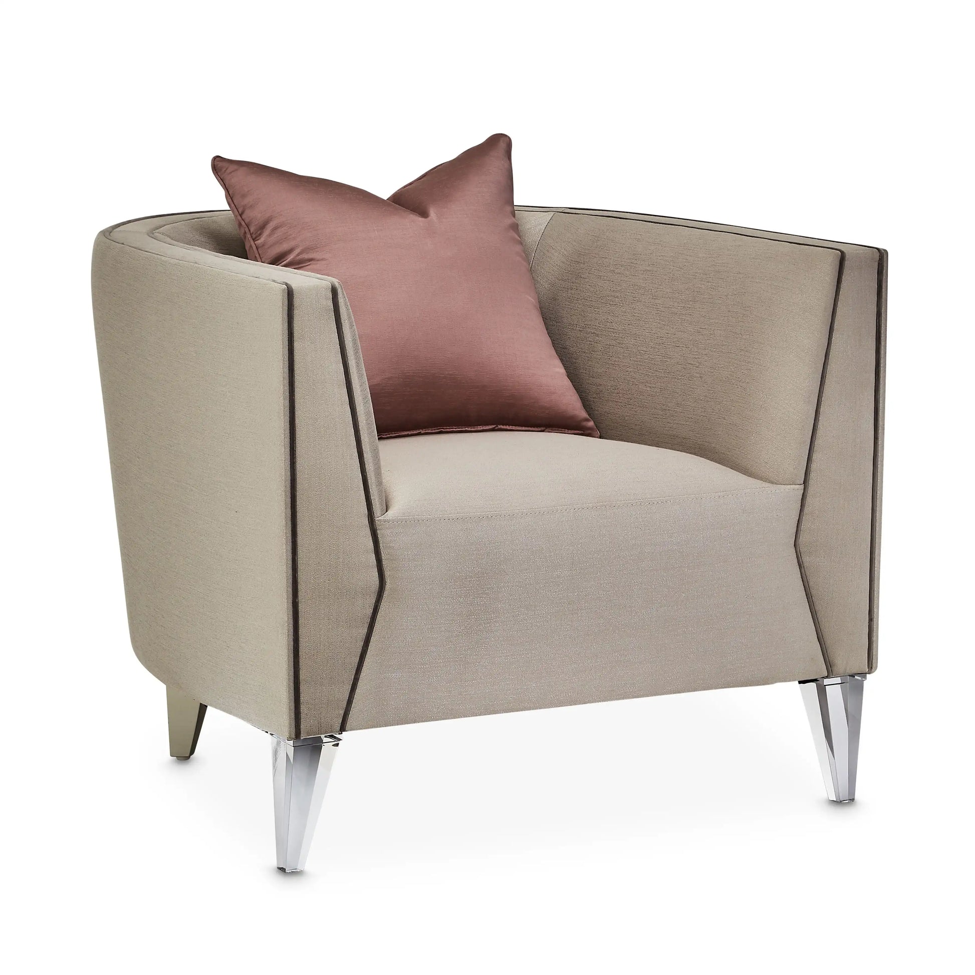 Linea - Matching Chair - Metallic/SilverMist - Best Buy Furniture