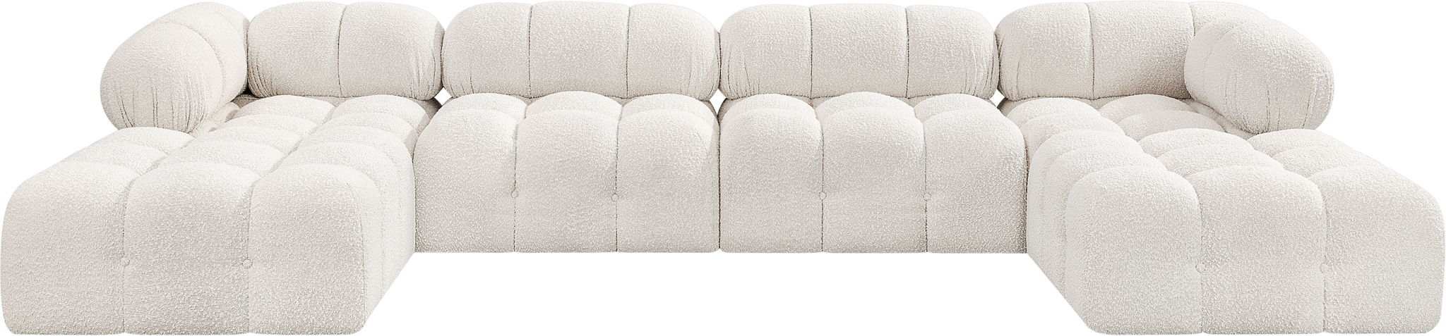 Ames - 6 Piece Fabric Modular U-Shaped Sectional