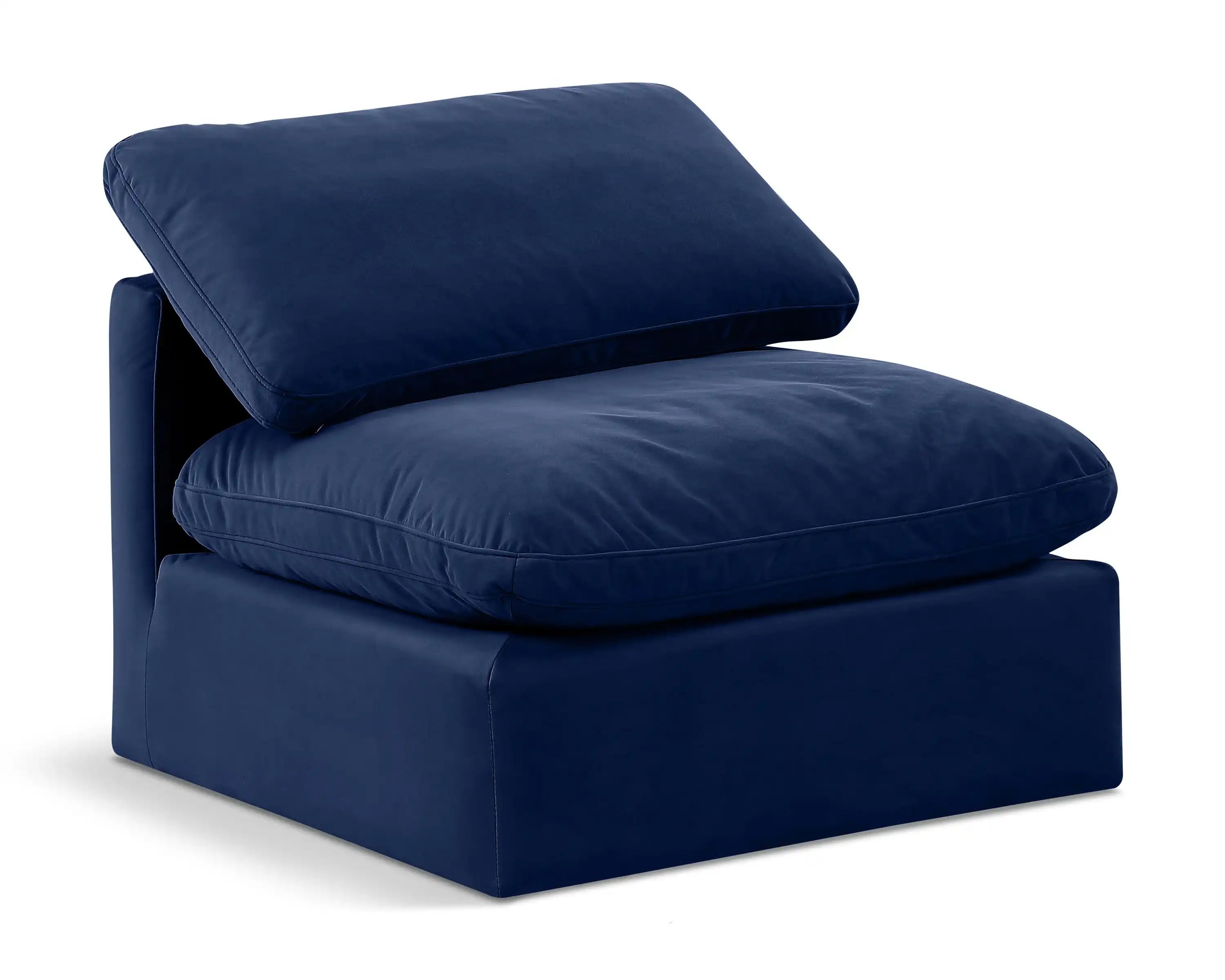 Indulge - Velvet Armless Chair - Best Buy Furniture