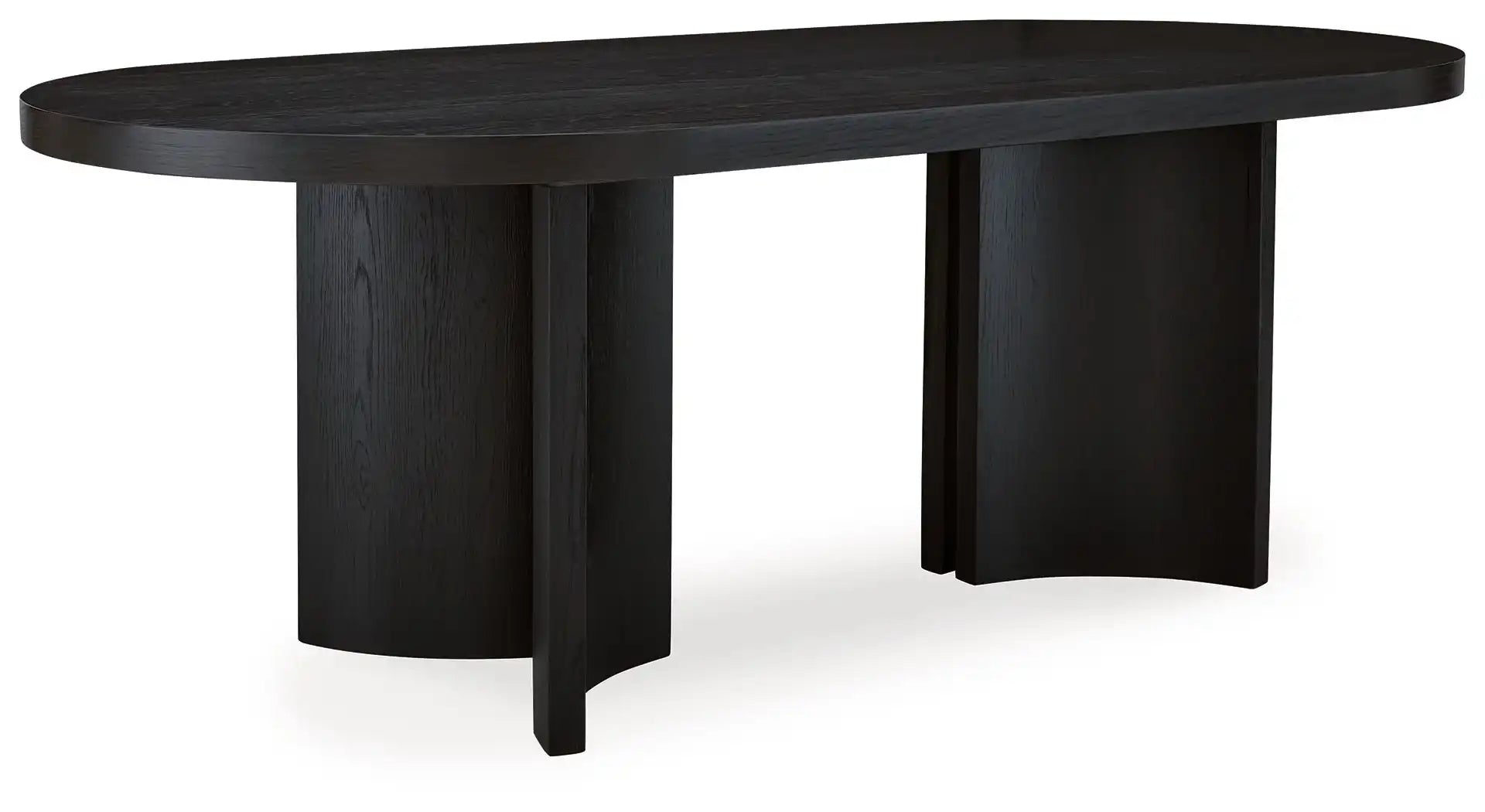 Rowanbeck - Oval Dining Room Table - Black - Best Buy Furniture