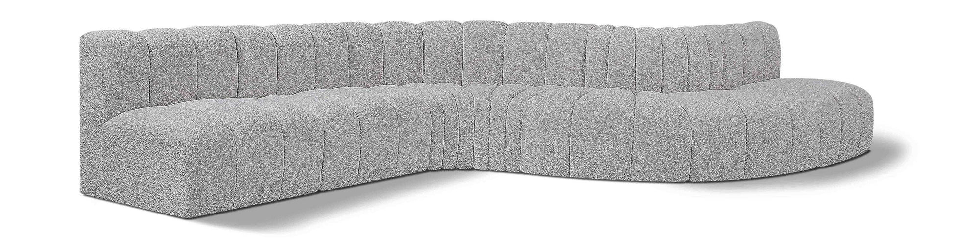 Arc - Boucle Fabric 7 Piece Modular Sofa - Best Buy Furniture