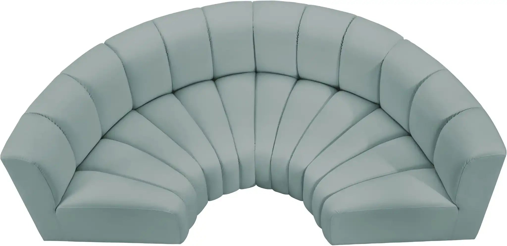 Arc - Faux Leather 4 Piece U-Shaped Modular Sofa