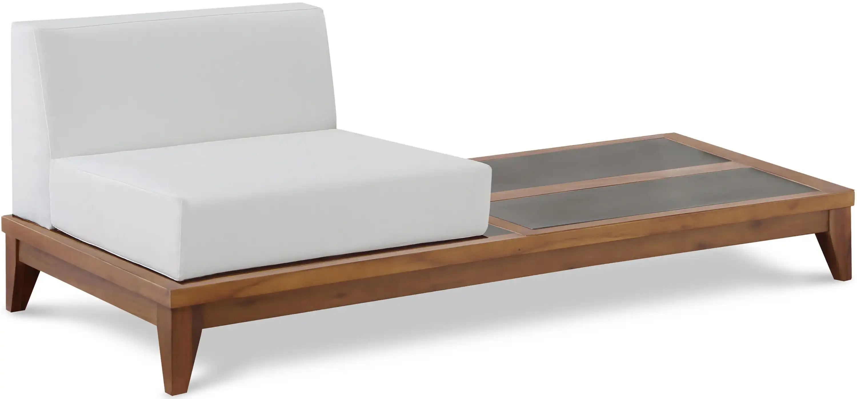 Rio - Chair With Integrated Table - Off White - Best Buy Furniture
