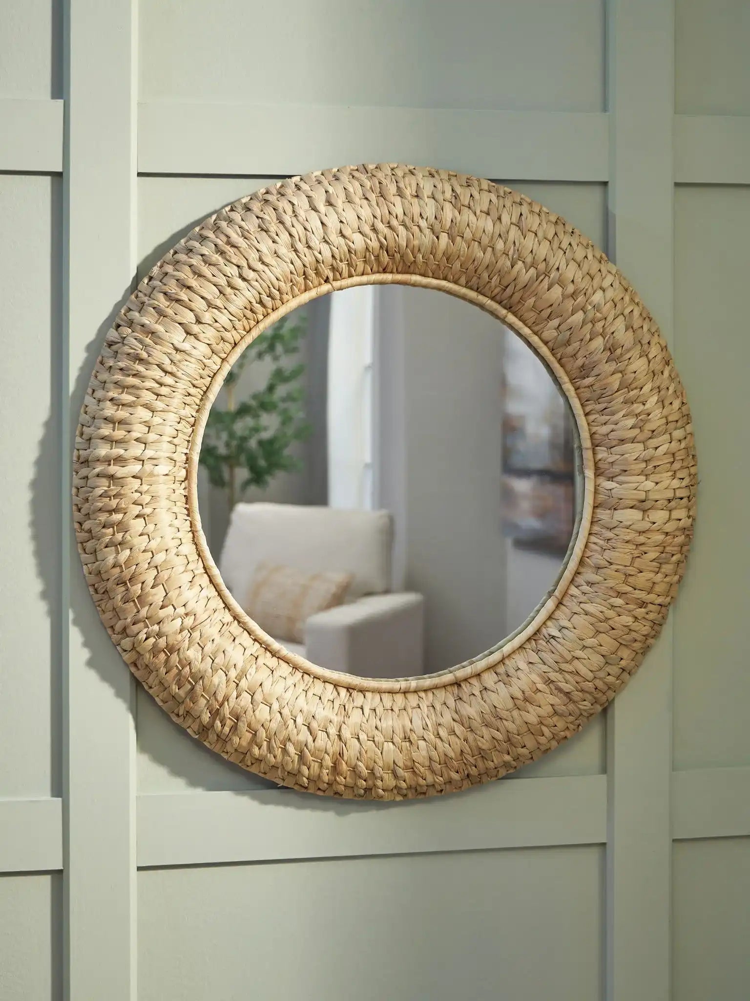 Briggsburg - Accent Mirror - Natural - Best Buy Furniture