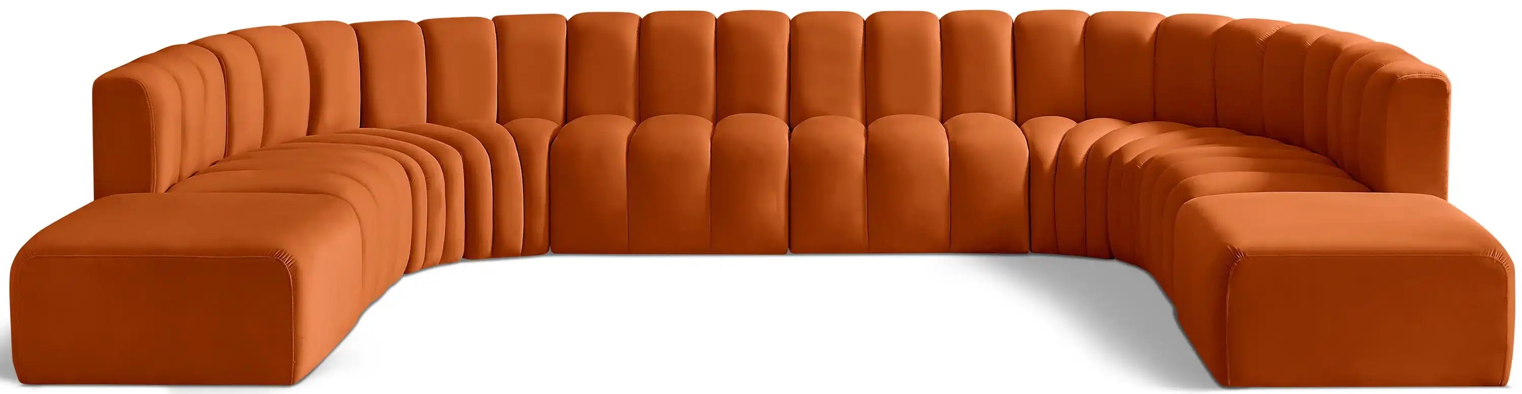 Arc - Velvet Modular Sectional - Best Buy Furniture