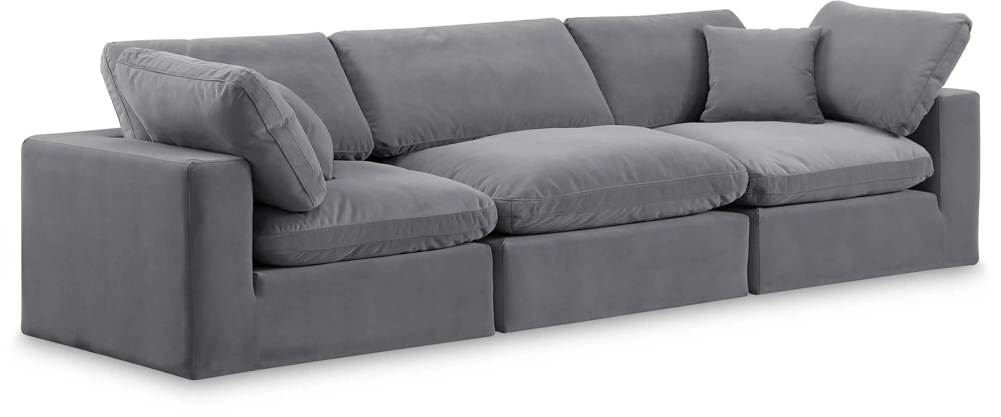 Comfy - Velvet Modular Sofa 3 Seats - Best Buy Furniture