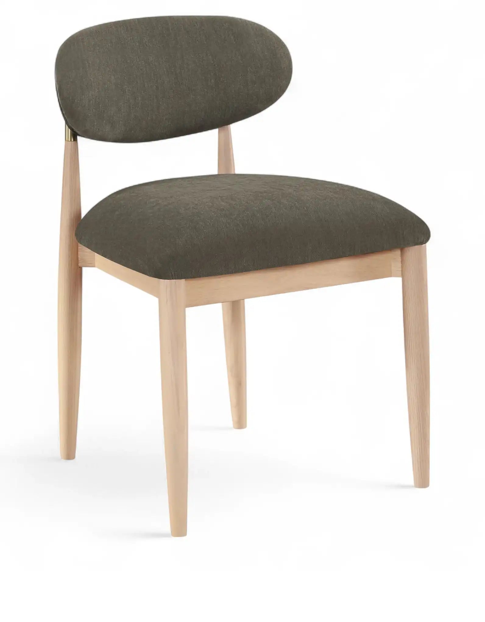Riccio - Fabric Dining Side Chair (Set of 2) - Natural Frame - Best Buy Furniture