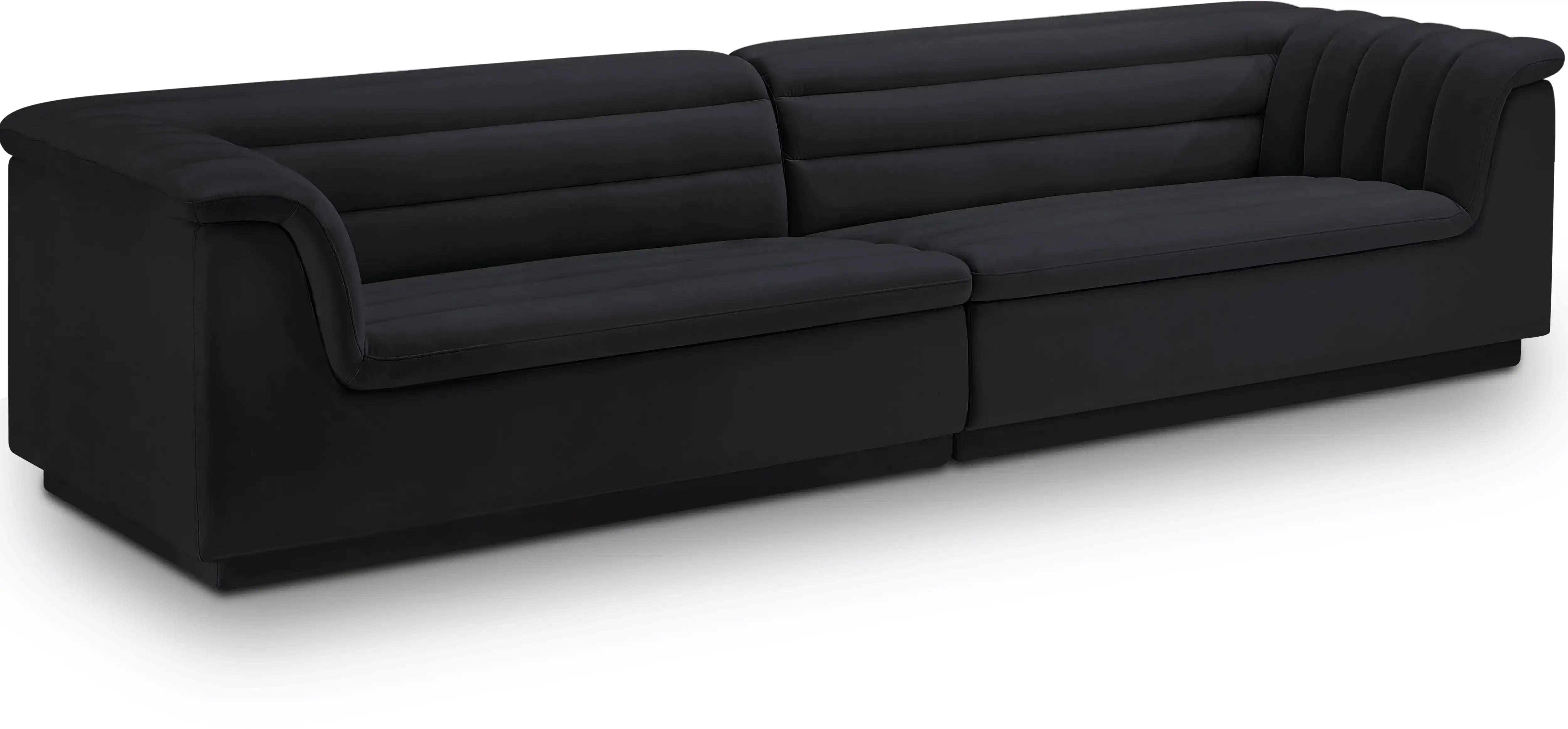 Cascade - Velvet Modular Sofa - Best Buy Furniture