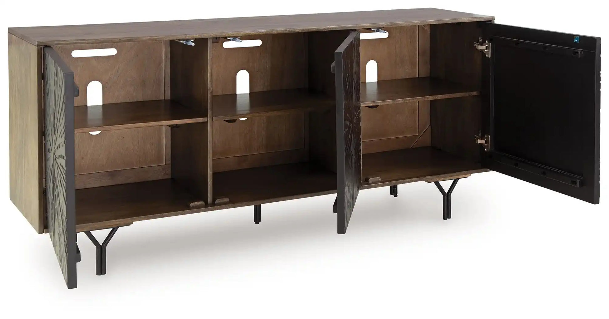 Lavinmont - Accent Cabinet - Multi Brown - Best Buy Furniture