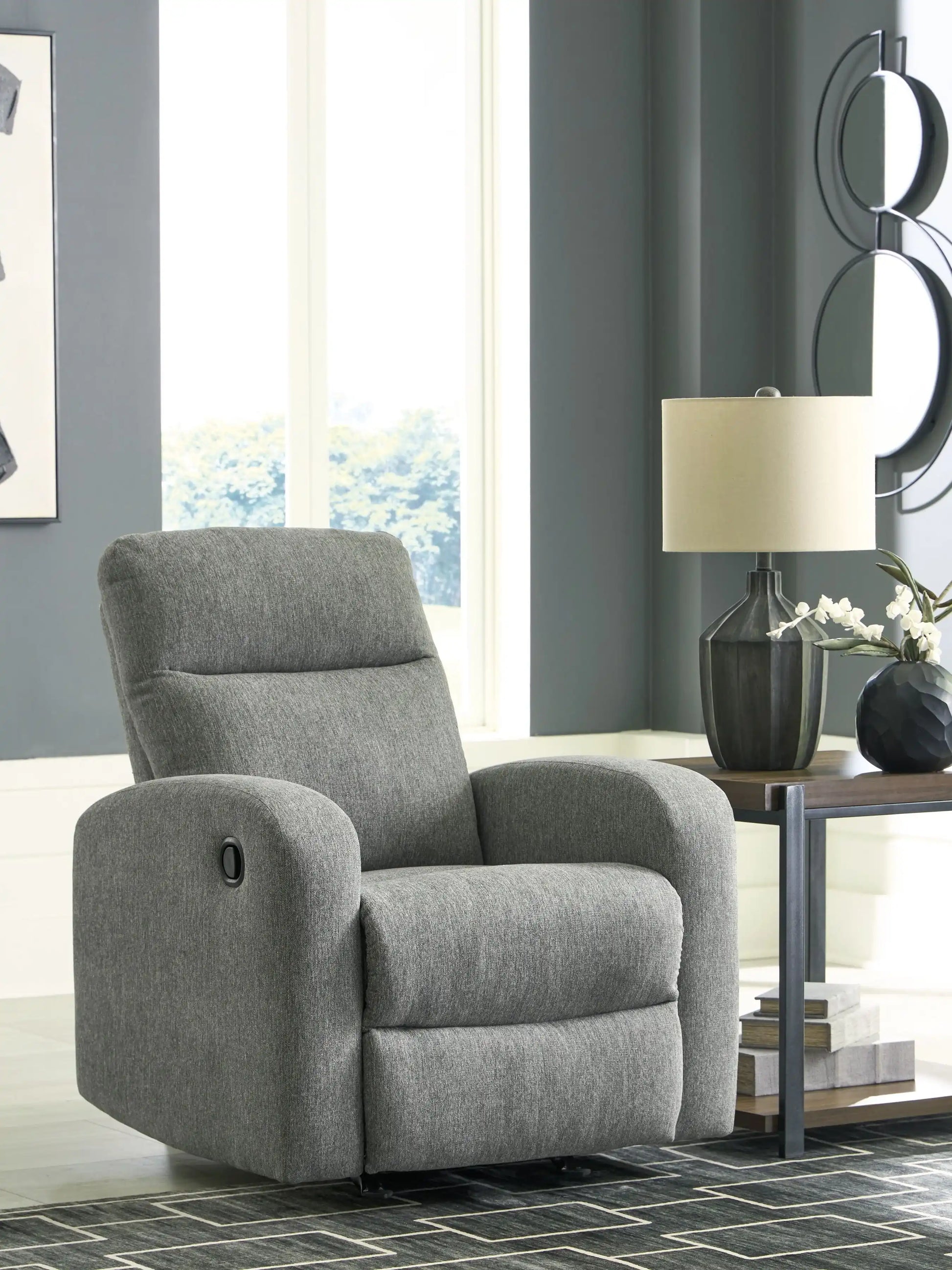 Gauntlet - Rocker Recliner - Sterling - Best Buy Furniture