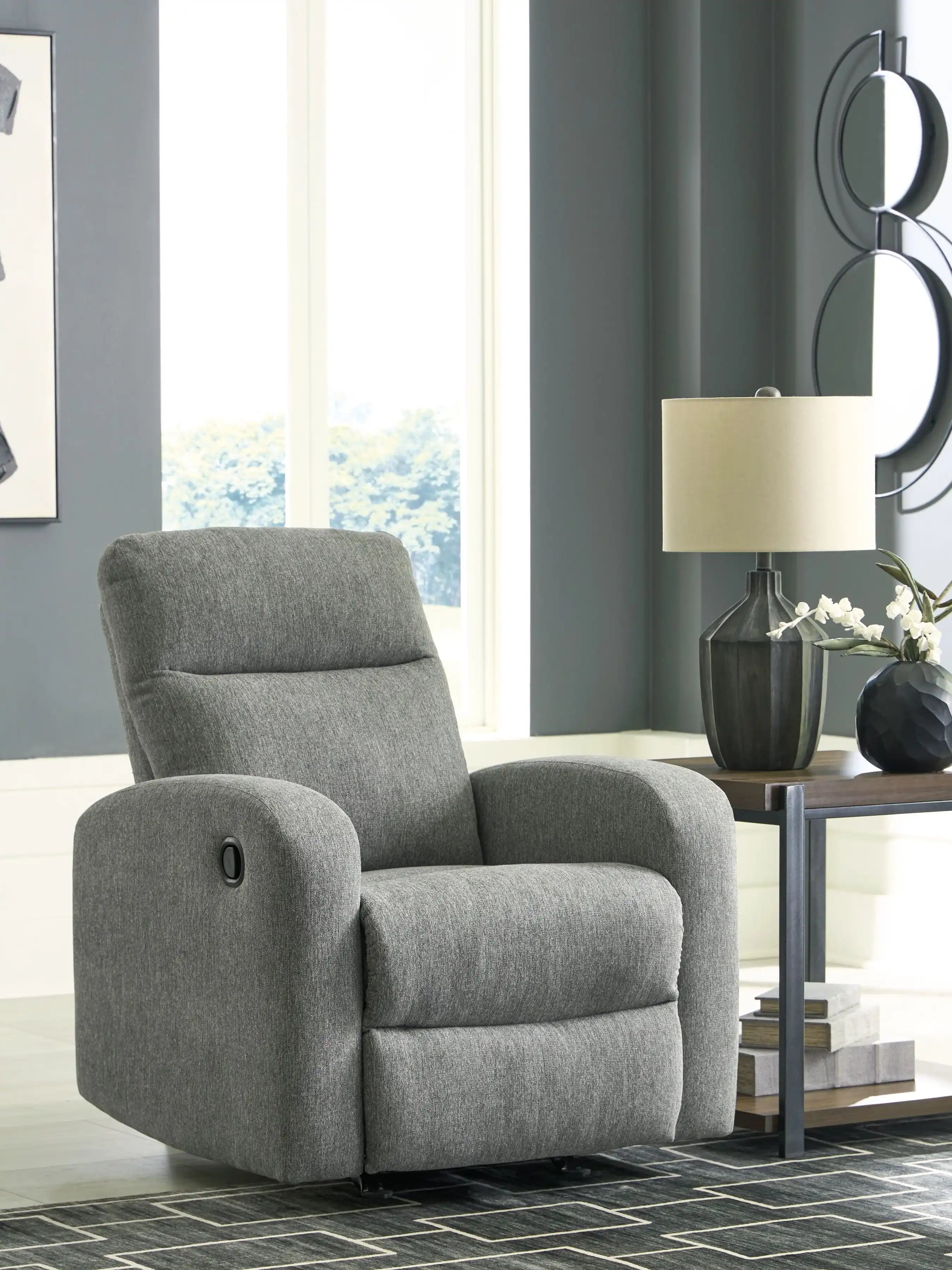 Gauntlet - Rocker Recliner - Sterling - Best Buy Furniture