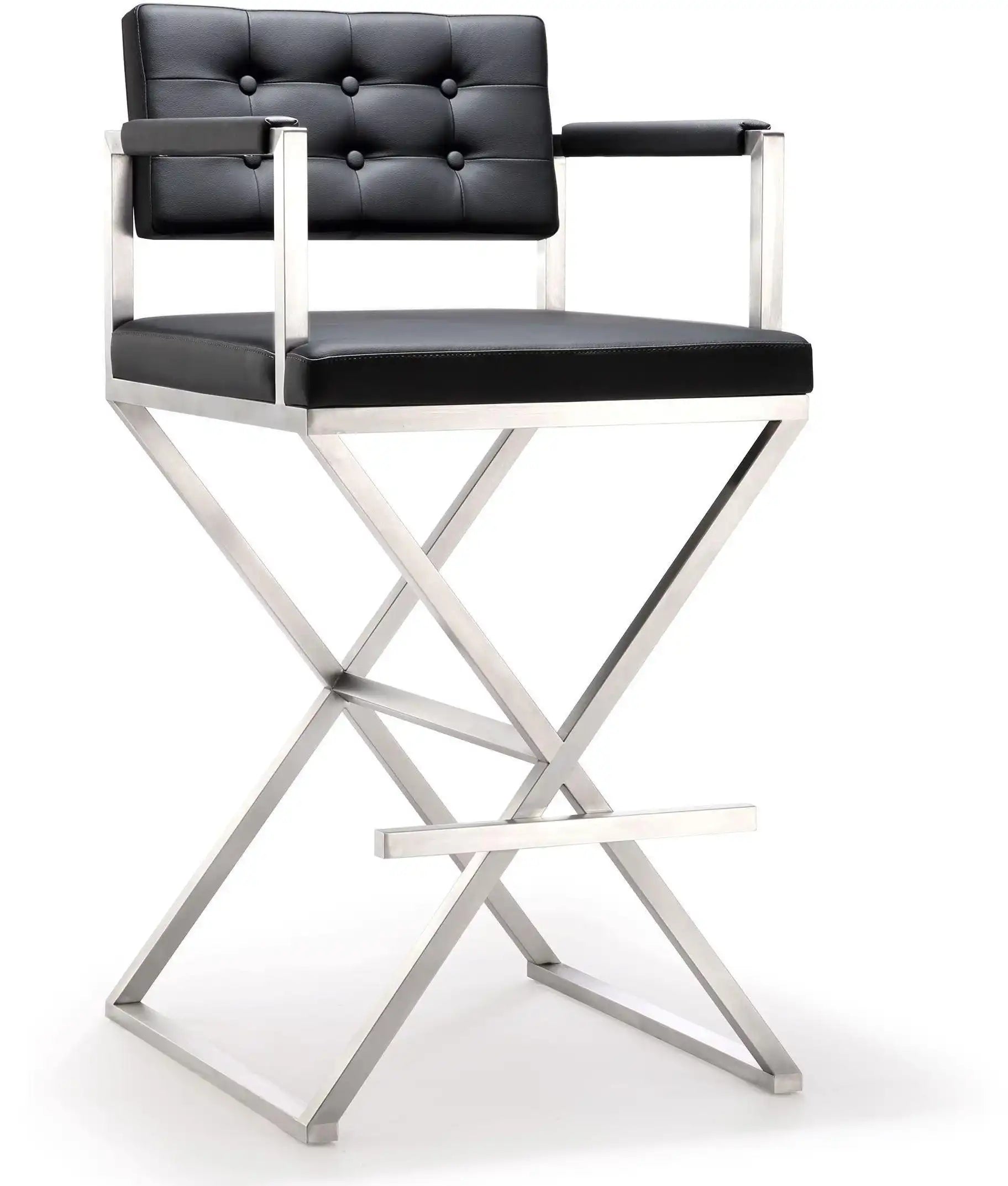 Director - Stainless Steel Barstool - Best Buy Furniture