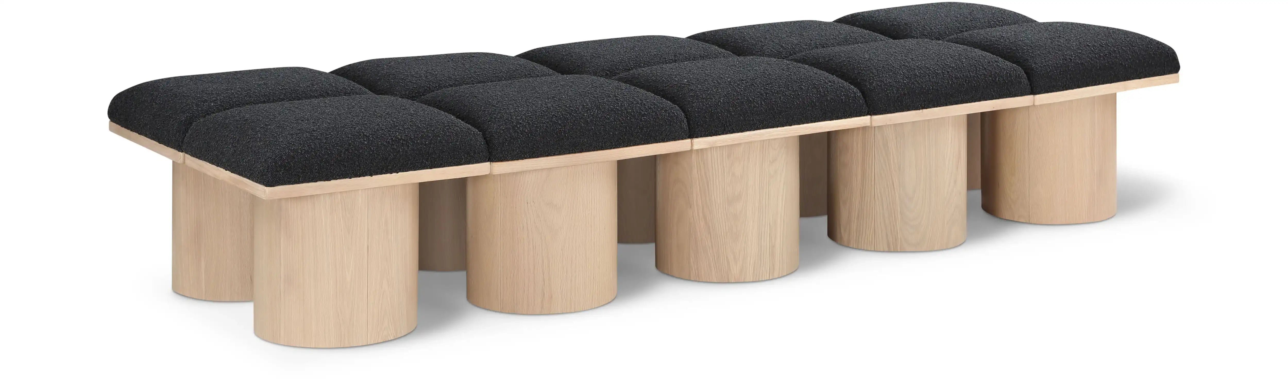 Pavilion - 10 Piece Modular Bench With Natural Base - Best Buy Furniture