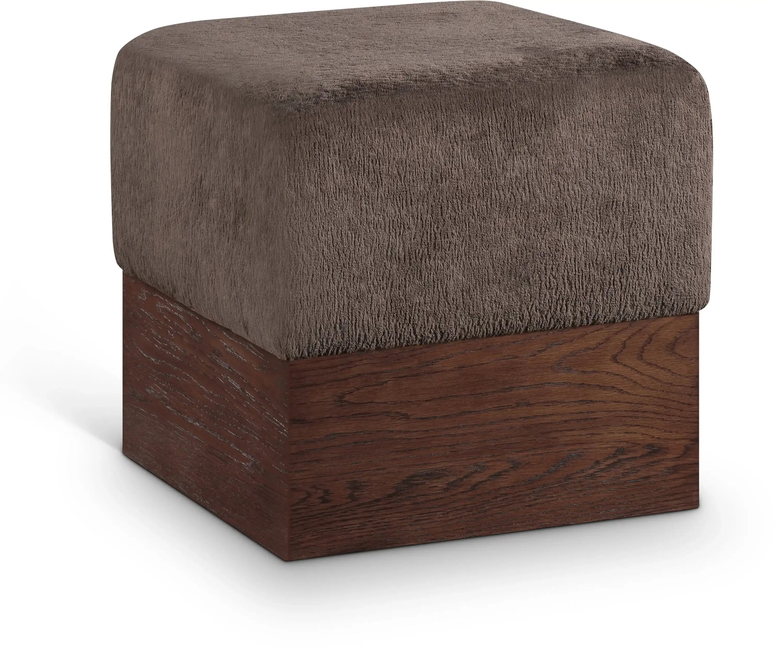 Havre - Ottoman / Stool With Brown Base - Best Buy Furniture
