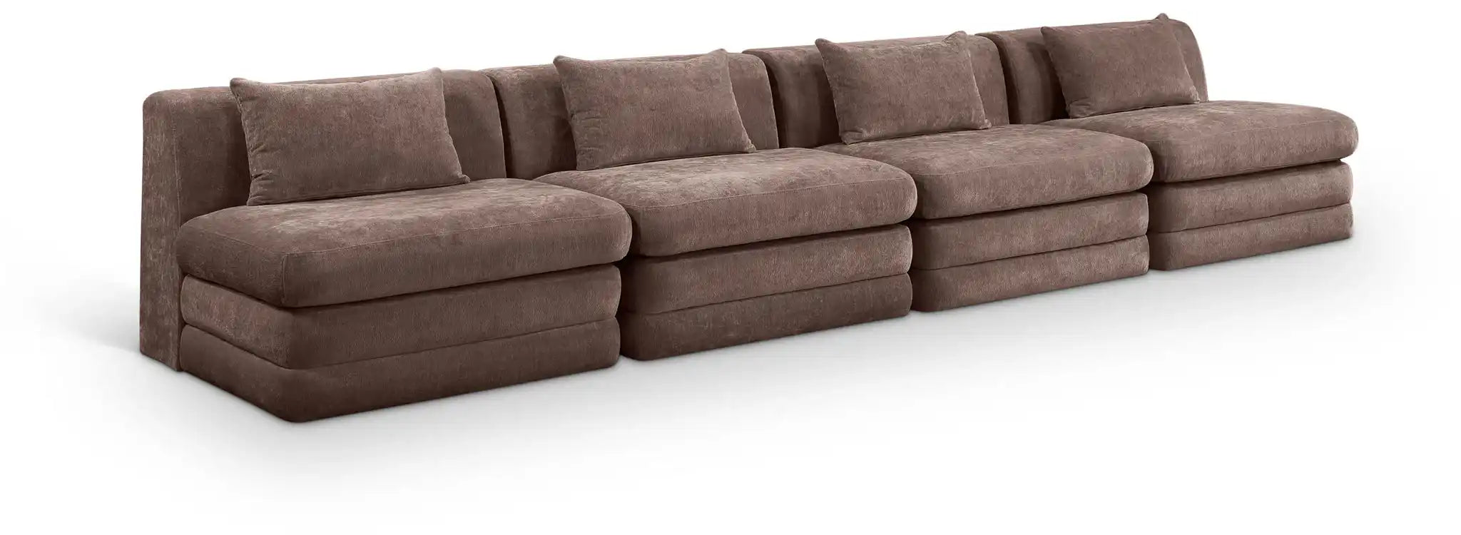 Stellar - 4 Piece Upholstered Modular Sectional - Best Buy Furniture