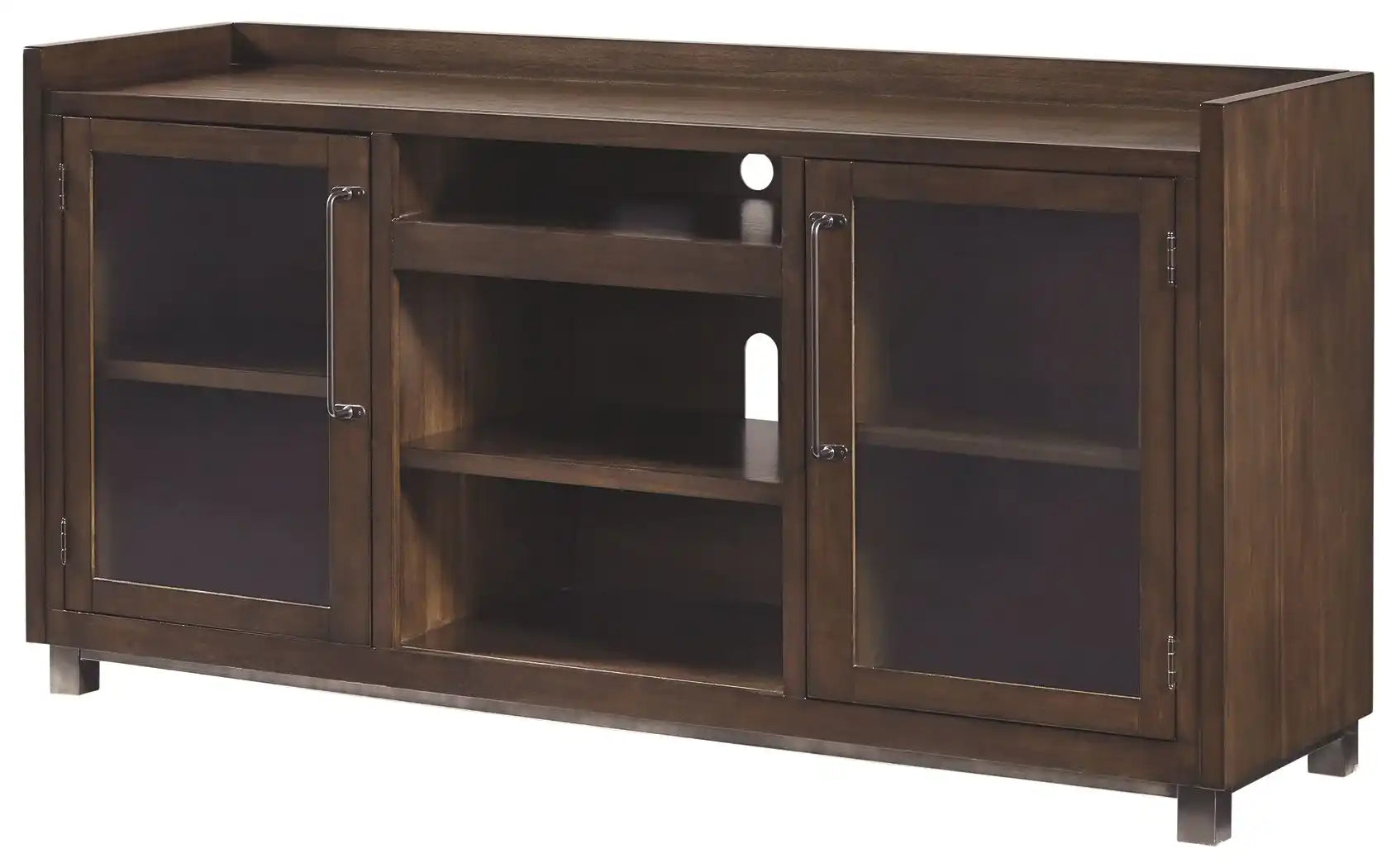 Starmore - XL TV Stand w/Fireplace Option - Brown - Best Buy Furniture