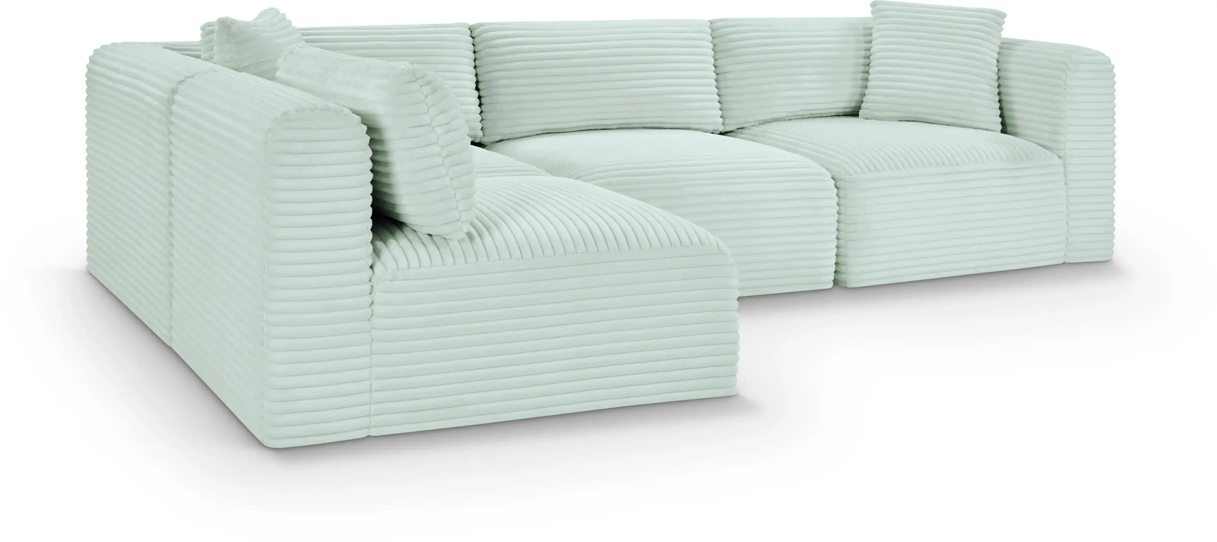 Shaggy - 4 Piece Modular Sectional - Best Buy Furniture