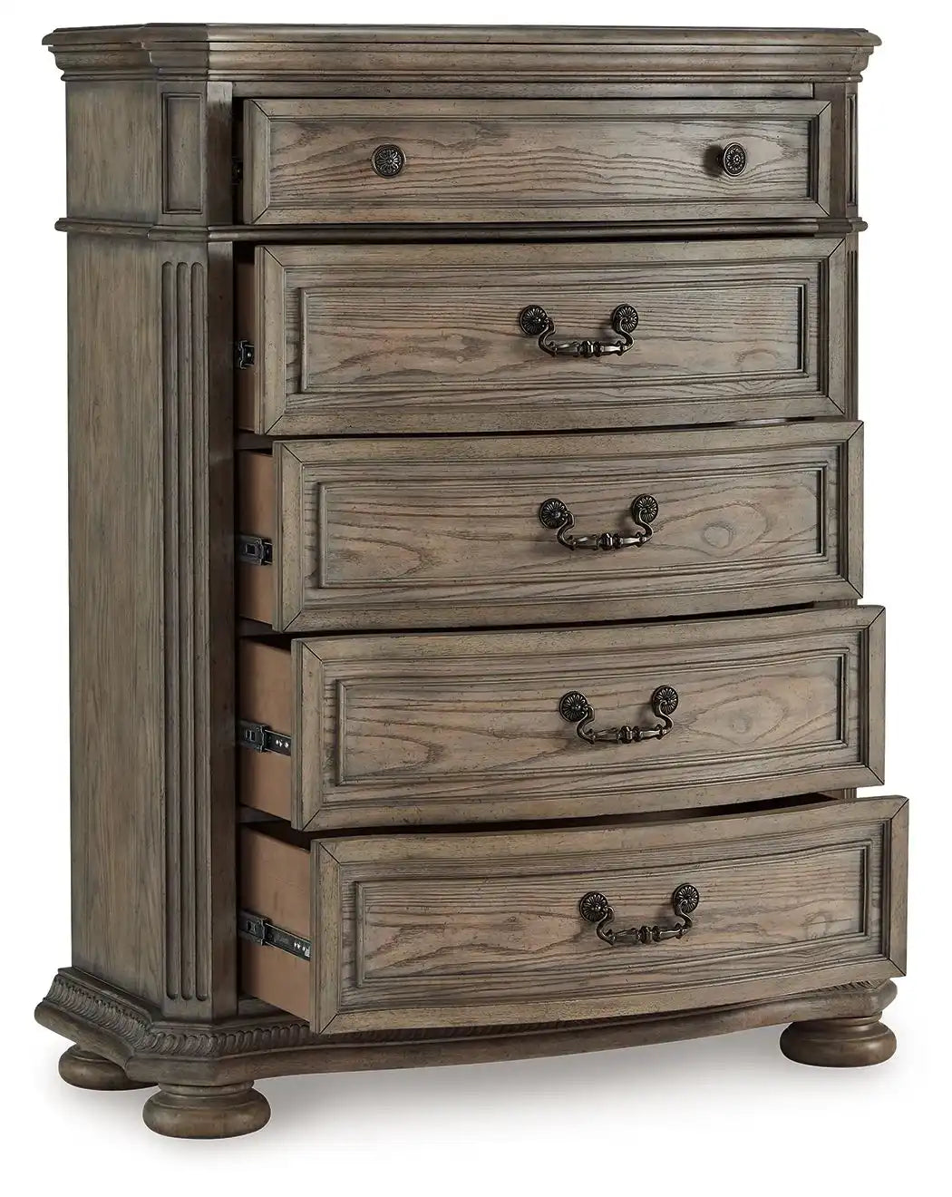 Ardenfield - Five Drawer Chest - Light Brown - Best Buy Furniture