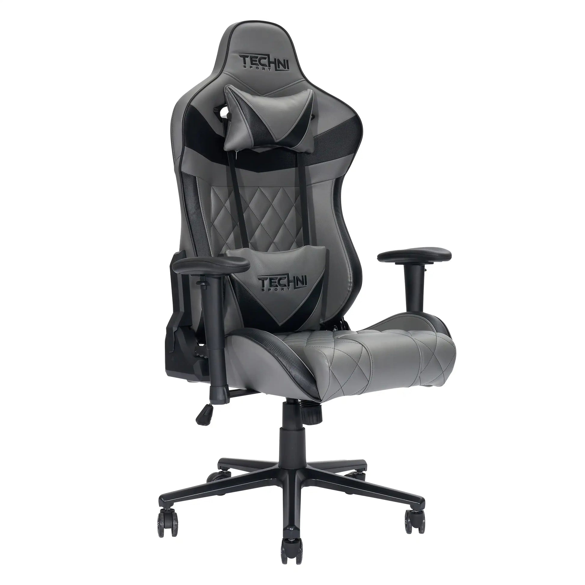 Techni Sport XL Ergonomic Gaming Chair , Grey - Best Buy Furniture