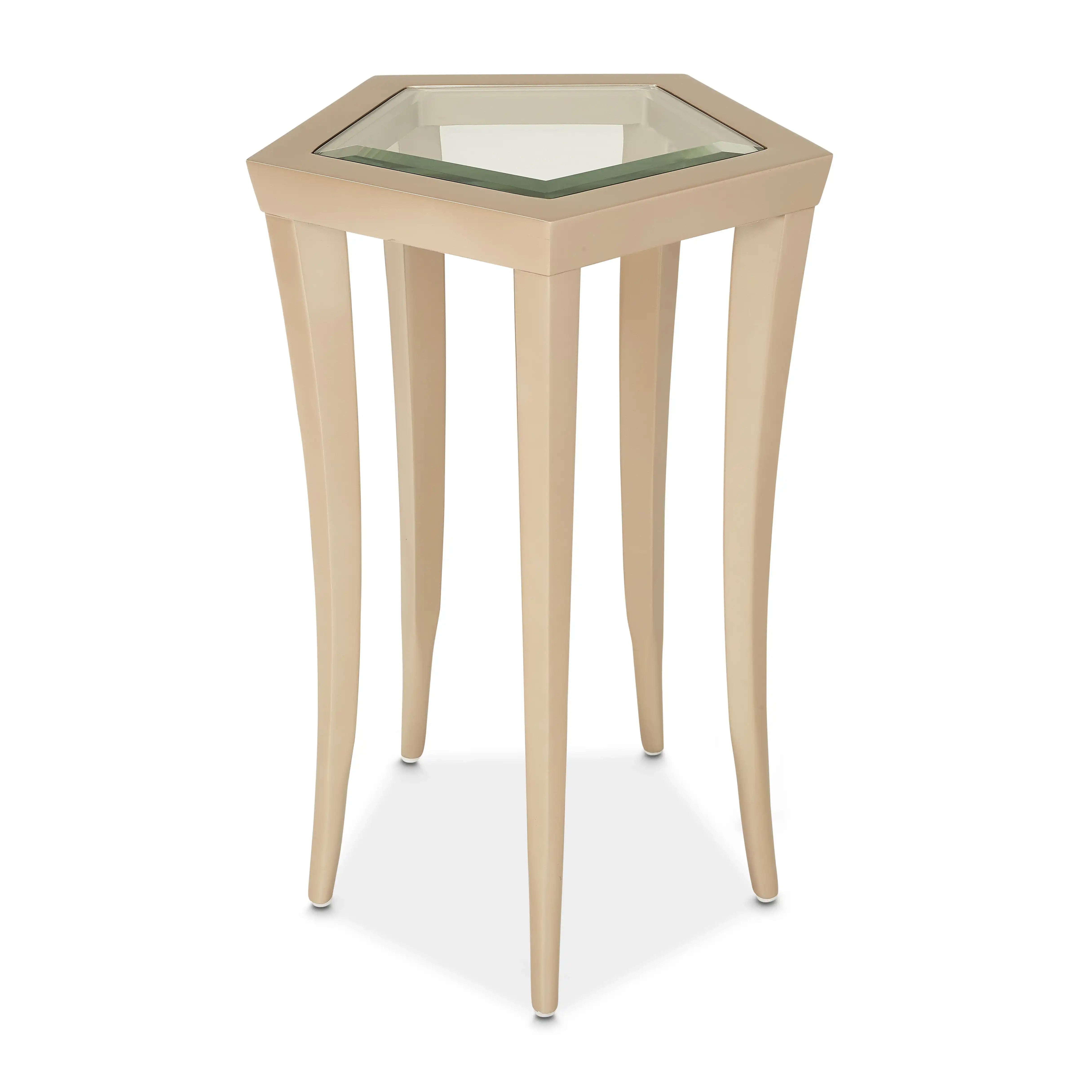 La Rachelle - Chairside Table - Champagne - Best Buy Furniture